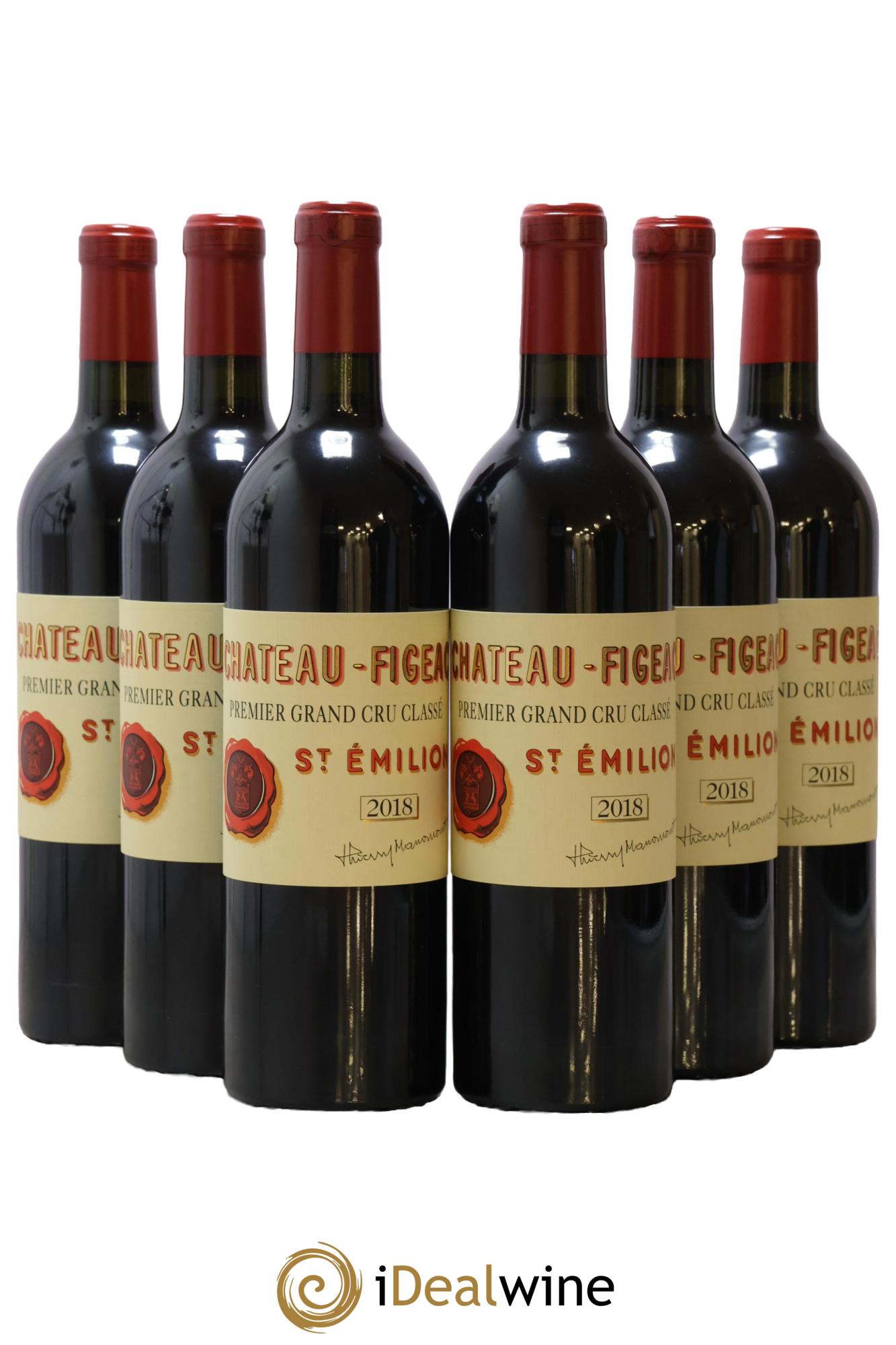 Château Figeac 1er Grand Cru Classé A  2018 - Lot de 6 bouteilles - 0