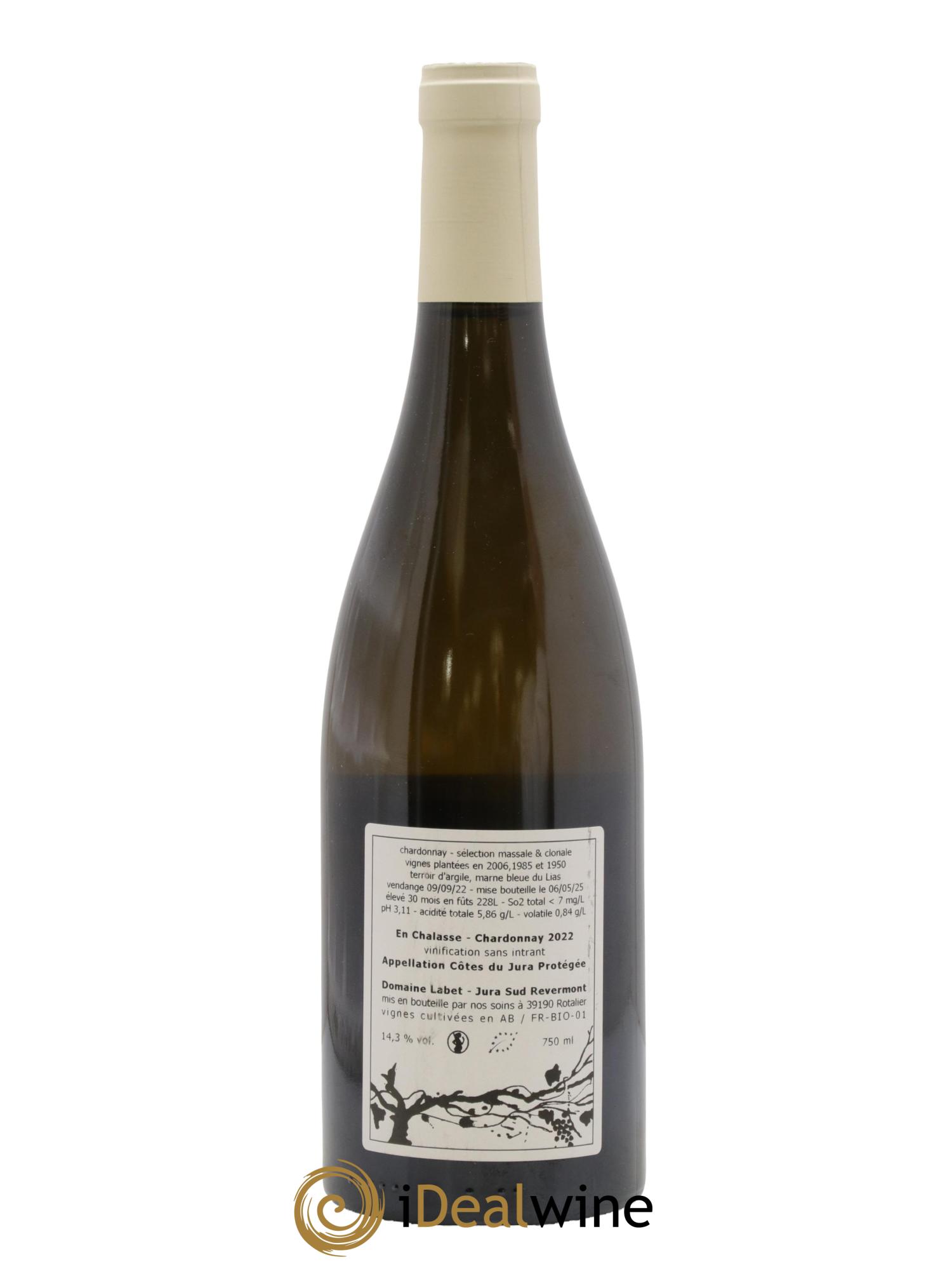 Côtes du Jura Chardonnay En Chalasse Romain - Julien - Charline Labet 2022 - Lotto di 1 bottiglia - 1