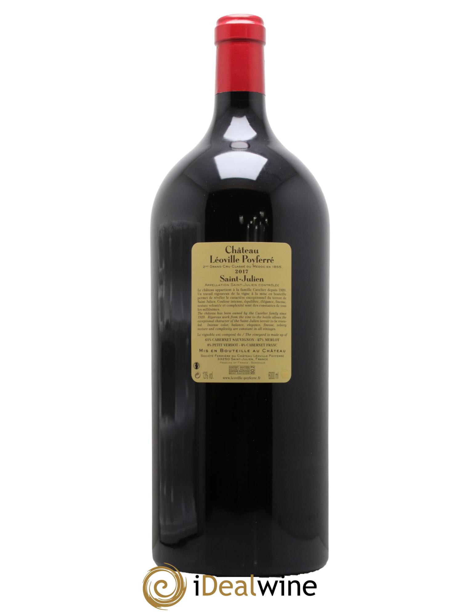 Château Léoville Poyferré 2ème Grand Cru Classé 2017 - Lot de 1 mathusalem - 1