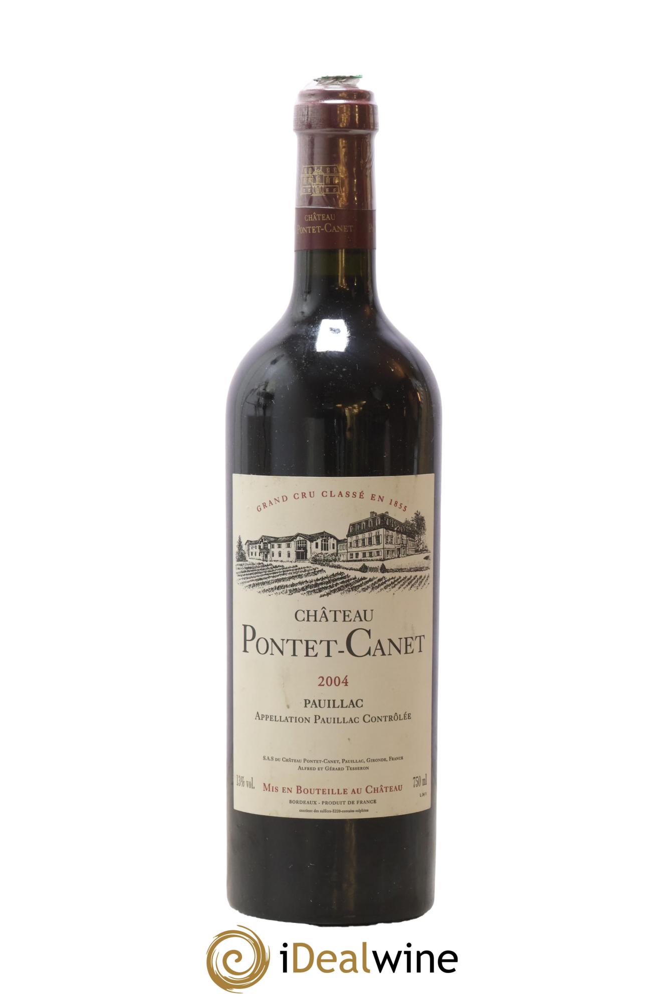 Château Pontet Canet 5ème Grand Cru Classé 2004 - Lot de 1 bouteille - 0