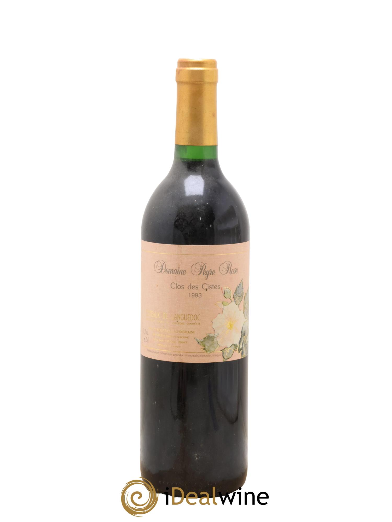 Vin de France (anciennement Coteaux du Languedoc) Domaine Peyre Rose Les Cistes Marlène Soria 1993 - Lot de 1 bouteille - 0