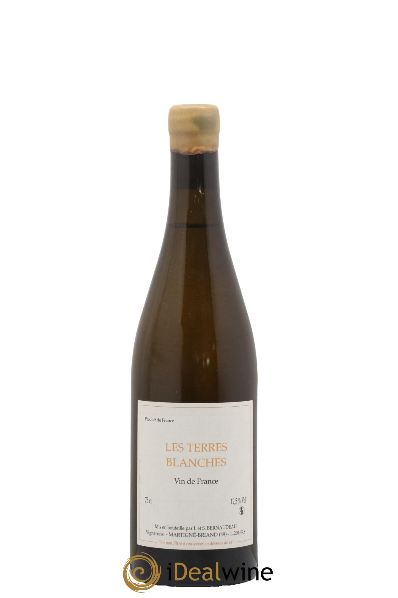 Vin de France Les Terres Blanches Stéphane Bernaudeau 2016 - Posten von 1 Flasche - 0
