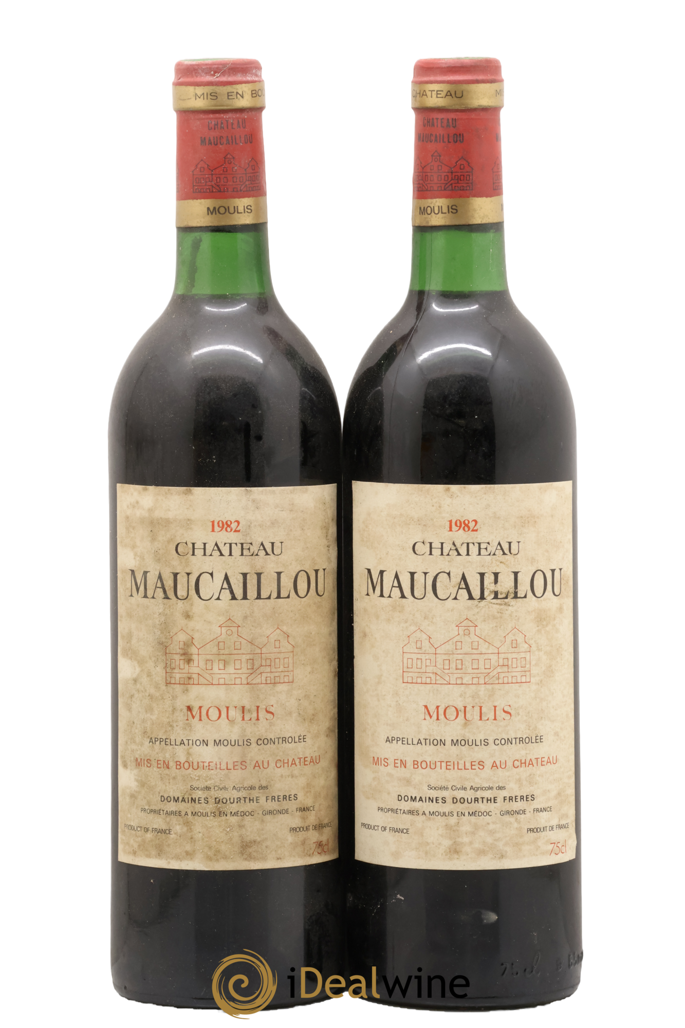 Château Maucaillou 1982 - Lot of 2 bottles - 0