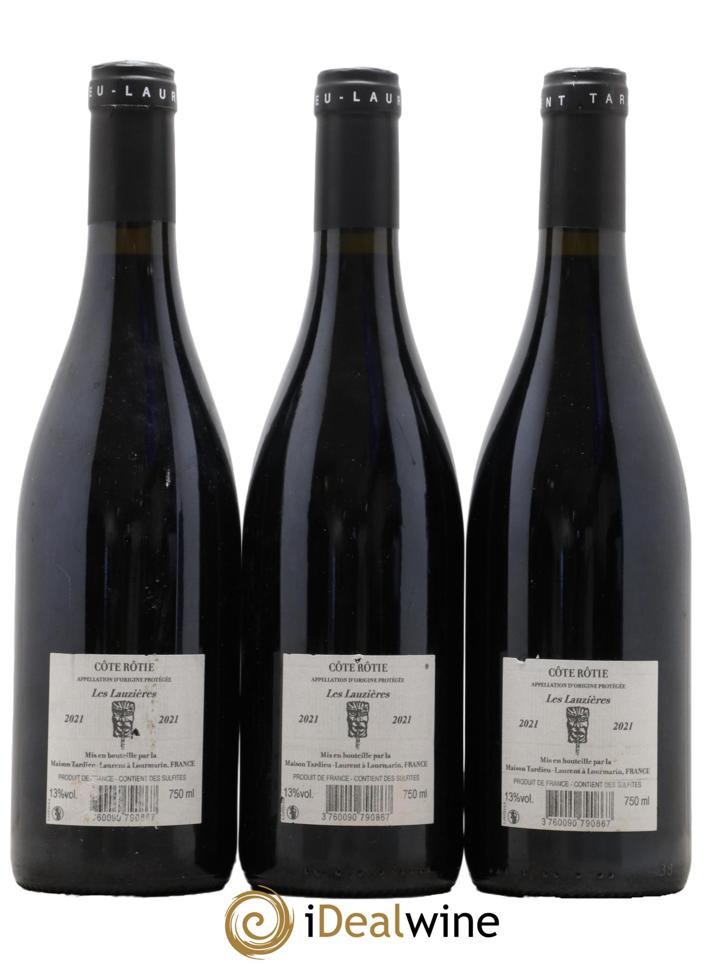 Côte-Rôtie Les Lauzières Domaine Tardieu-Laurent 2021 - Lot de 3 bouteilles - 1