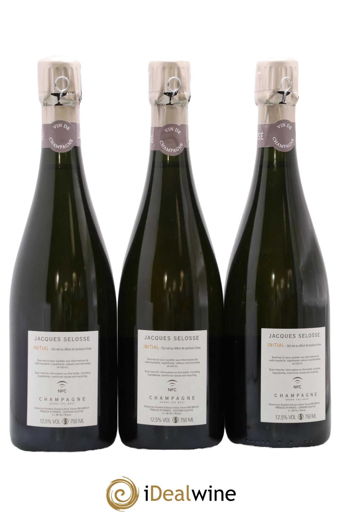 Initial Brut Jacques Selosse - Lot de 3 bouteilles - 1