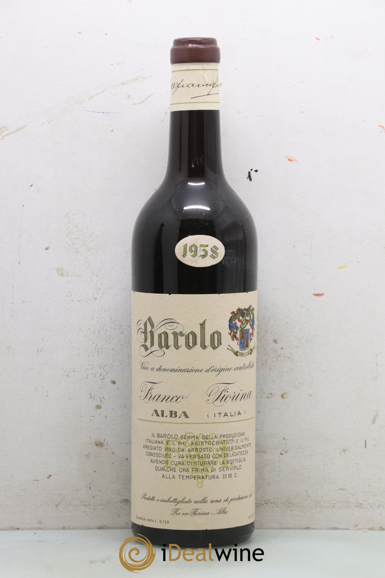 Barolo Fiorina Franco 1958 - Lot de 1 bouteille - 0