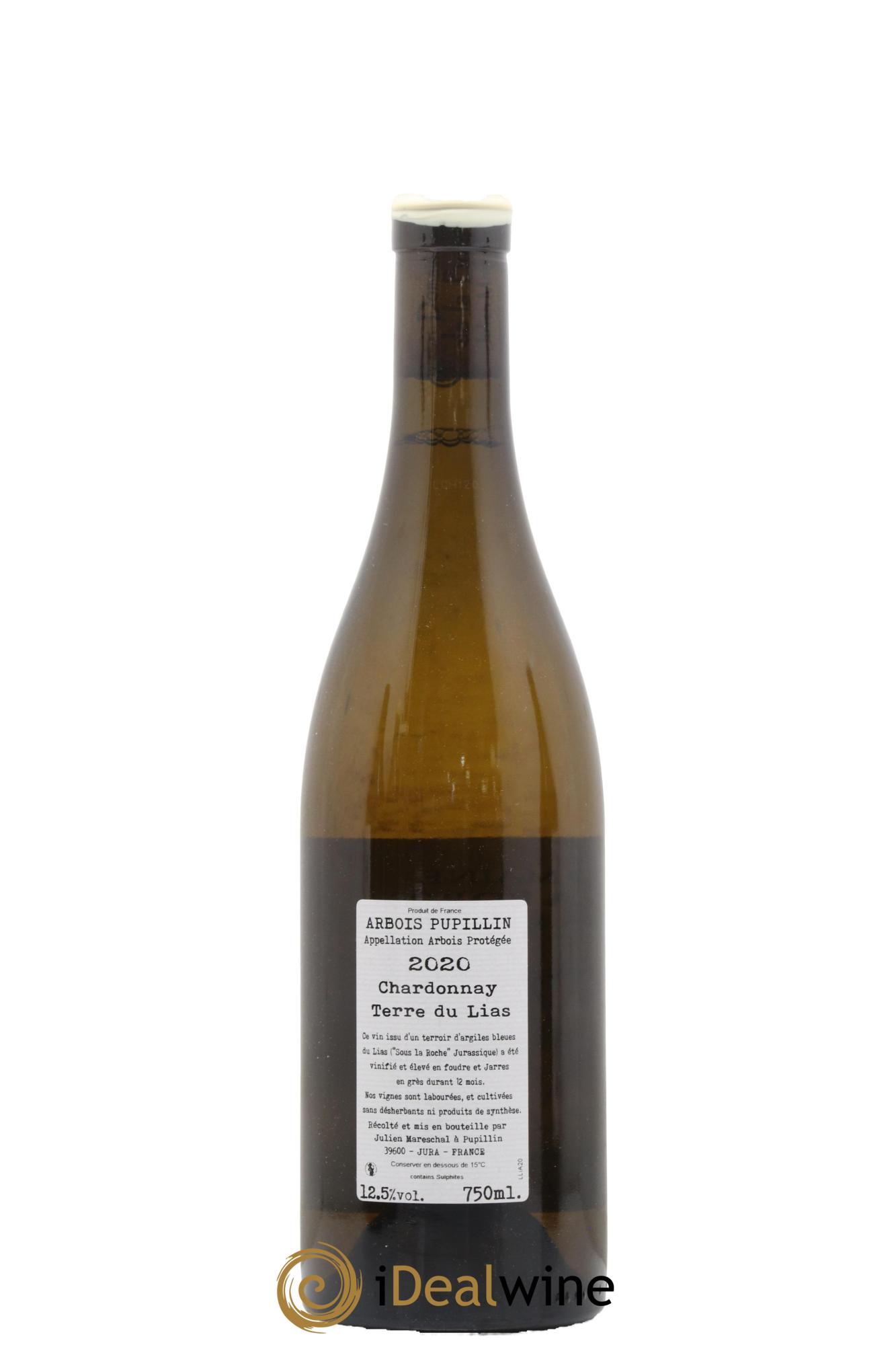 Arbois-Pupillin Chardonnay Terre du Lias Domaine de la Borde 2020 - Lotto di 1 bottiglia - 1
