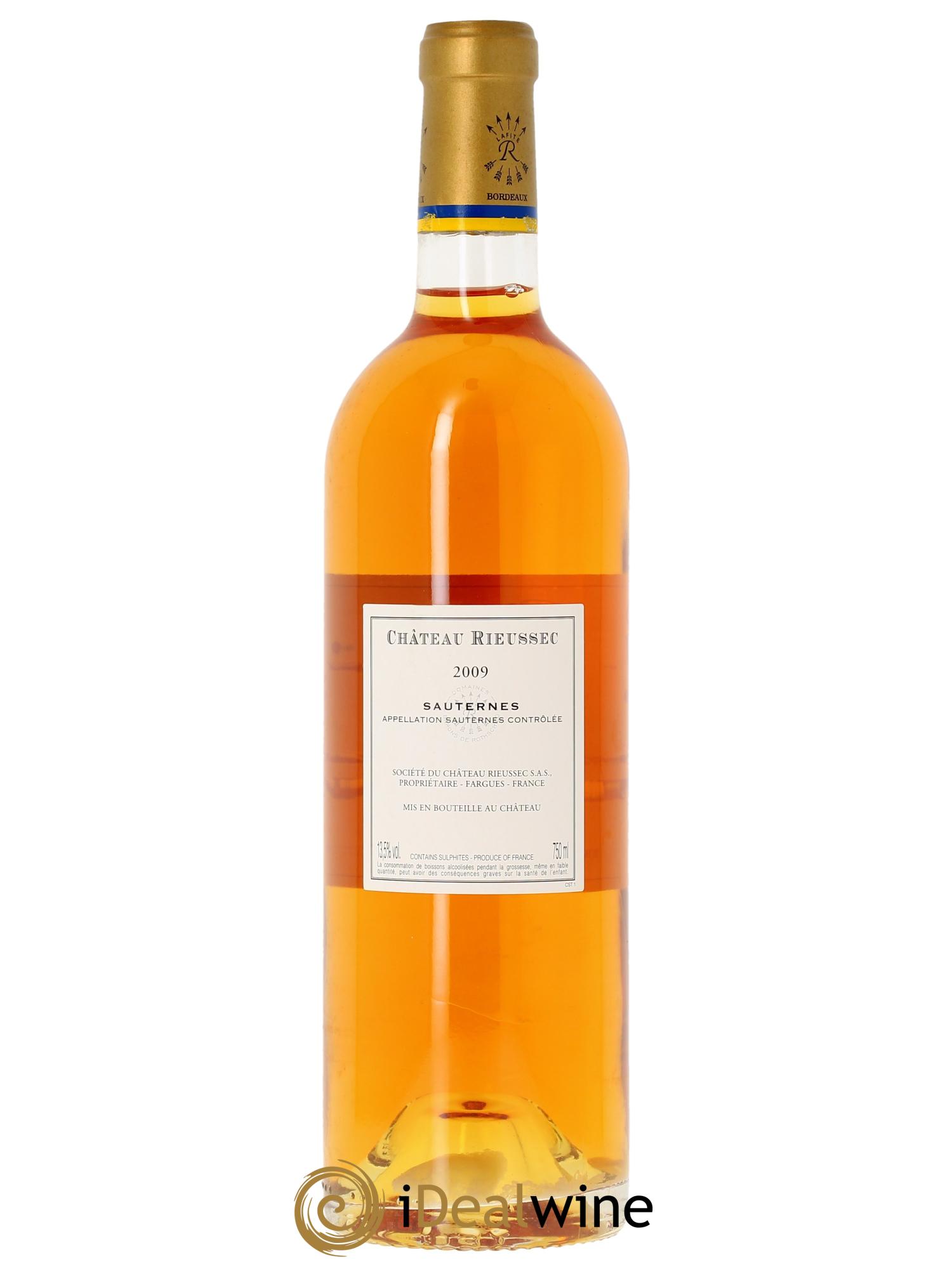 Château Rieussec 1er Grand Cru Classé  2009 - Lotto di 1 bottiglia - 1