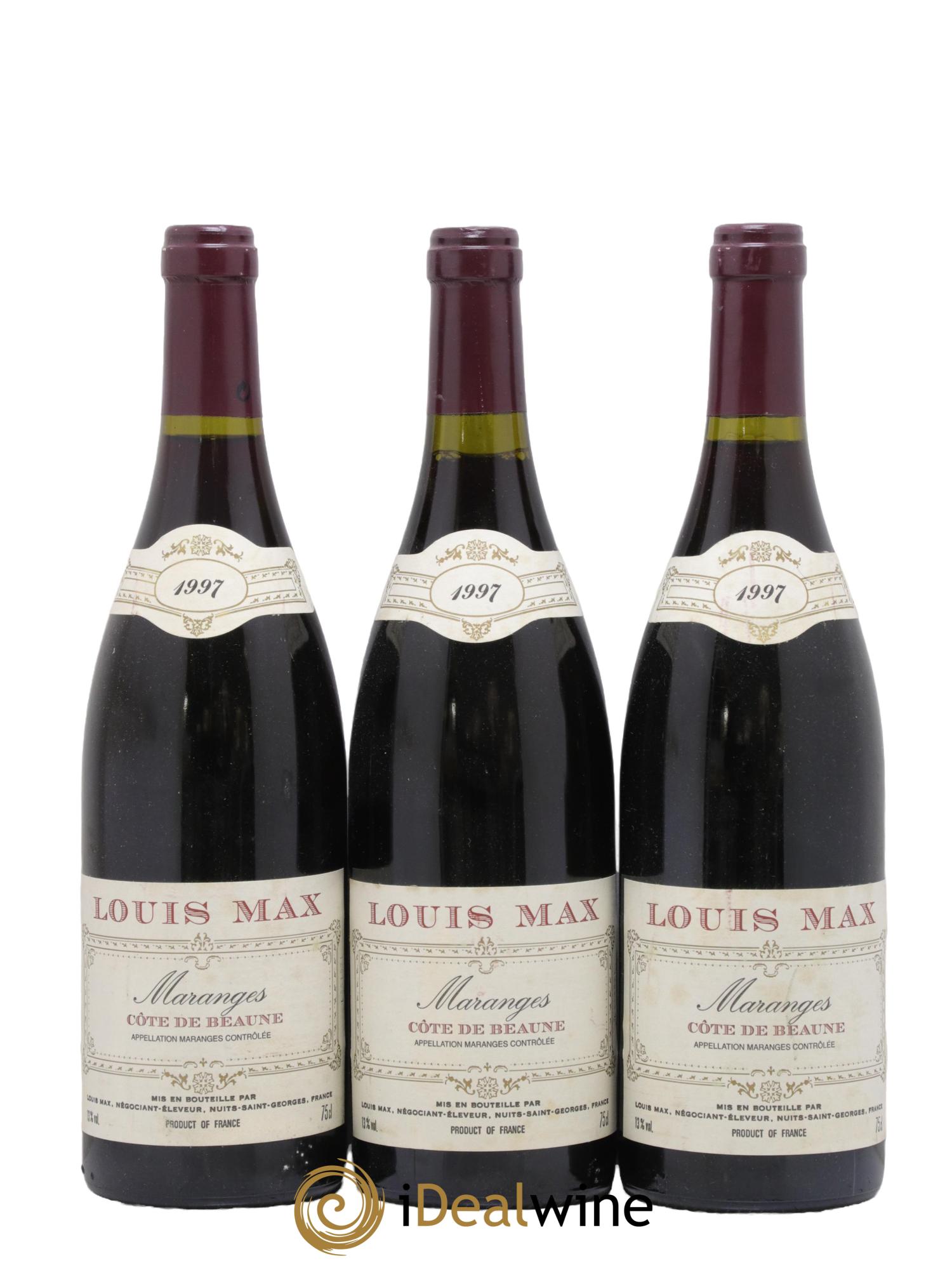 Maranges Louis Max 1997 - Lot de 3 bouteilles - 0