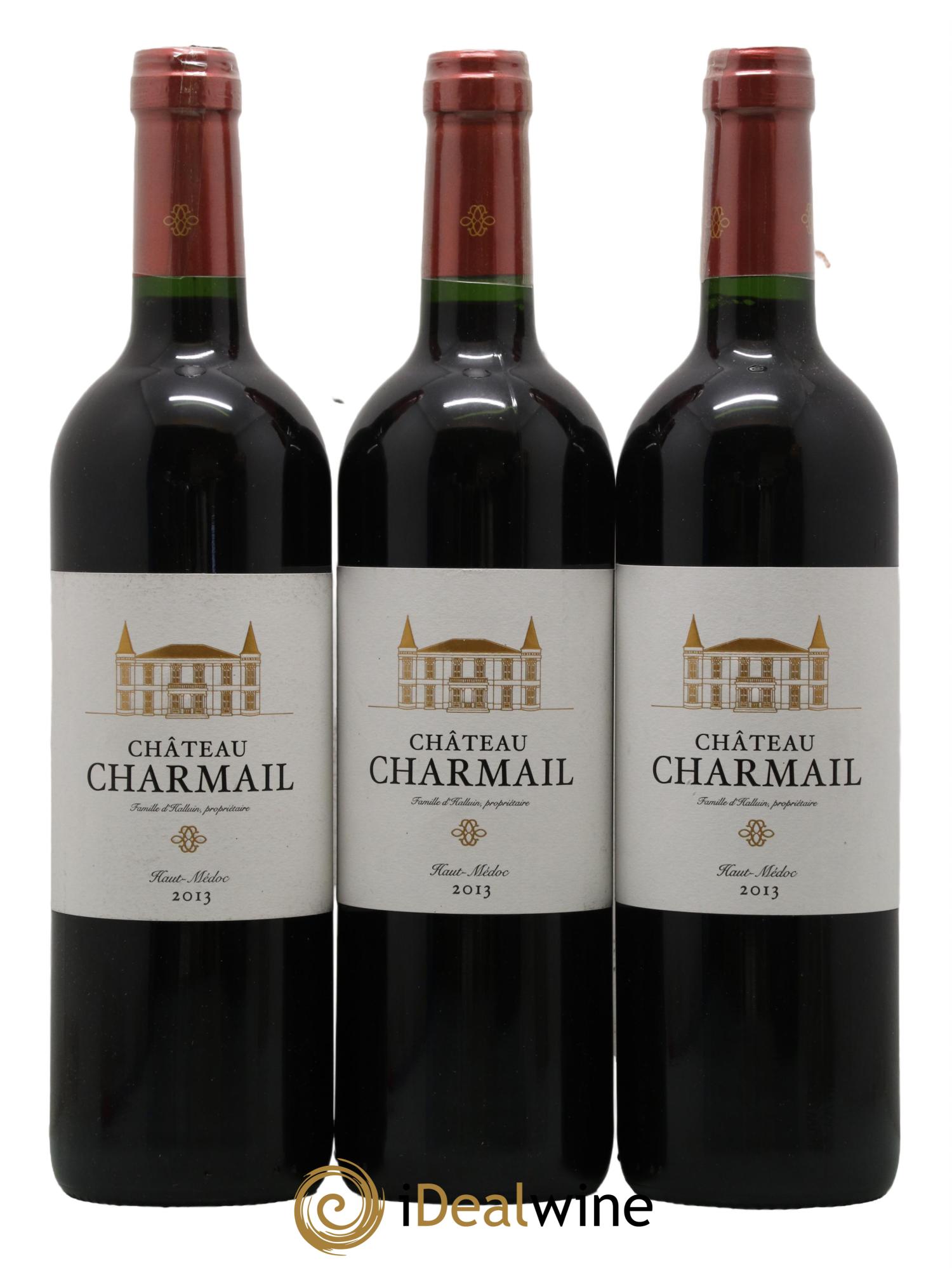 Château Charmail Cru Bourgeois 2013 - Lot de 3 bouteilles - 0