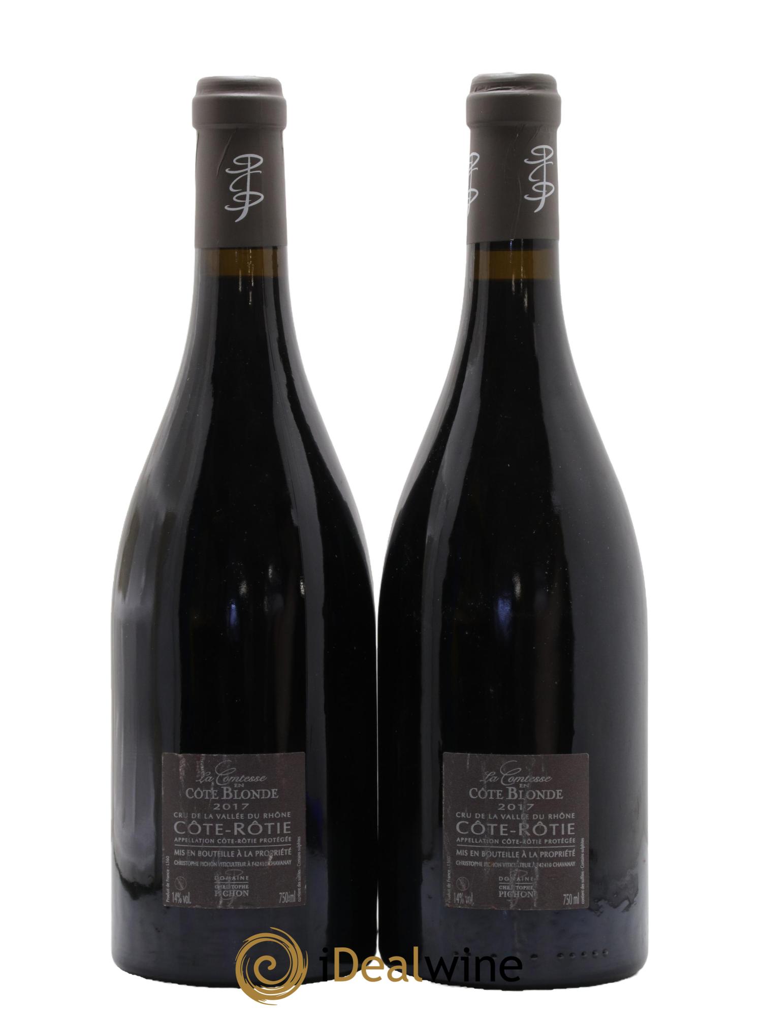 Côte-Rôtie La Comtesse en Côte Blonde Christophe Pichon (Domaine) 2017 - Lot de 2 bouteilles - 1