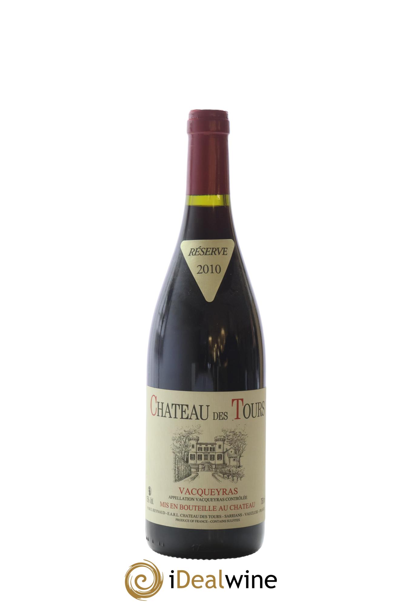 Vacqueyras Château des Tours Emmanuel Reynaud 2010 - Lot de 1 bouteille - 0