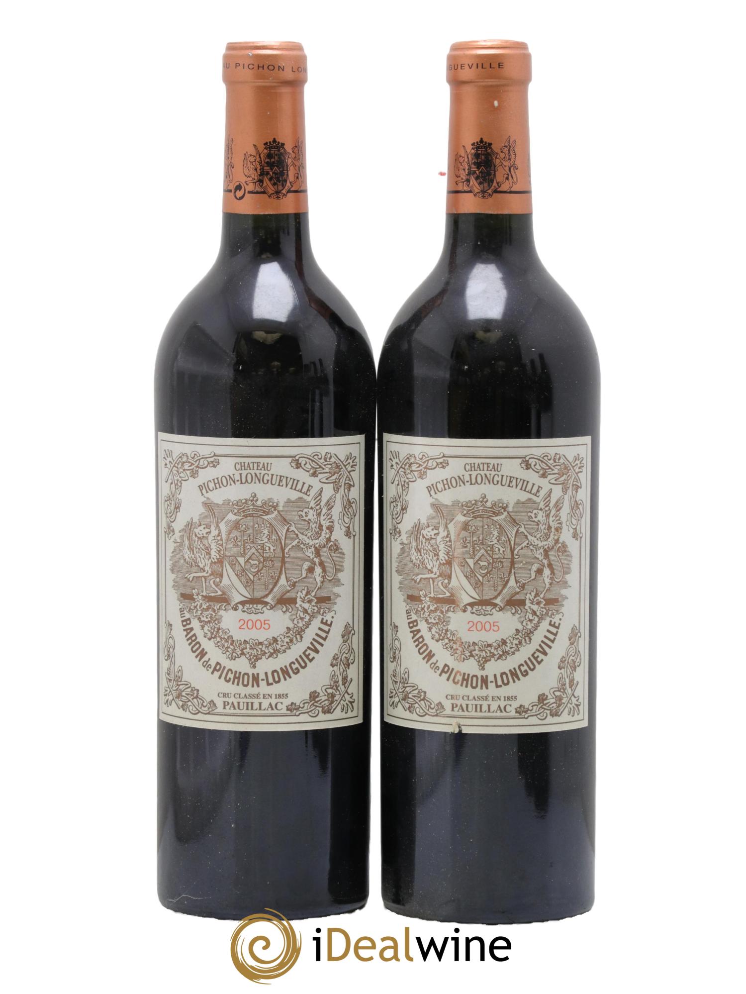 Pichon Longueville Baron 2ème Grand Cru Classé 2005 - Lot de 2 bouteilles - 0