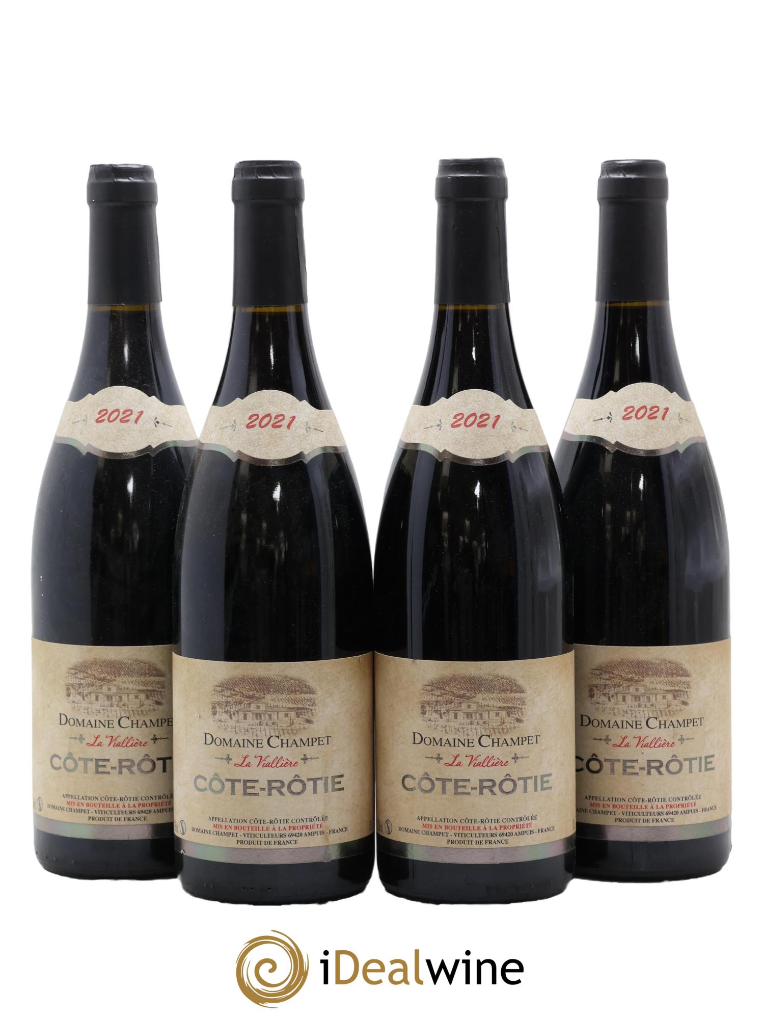 Côte-Rôtie La Viallière Champet 2021 - Lotto di 4 bottiglie - 0