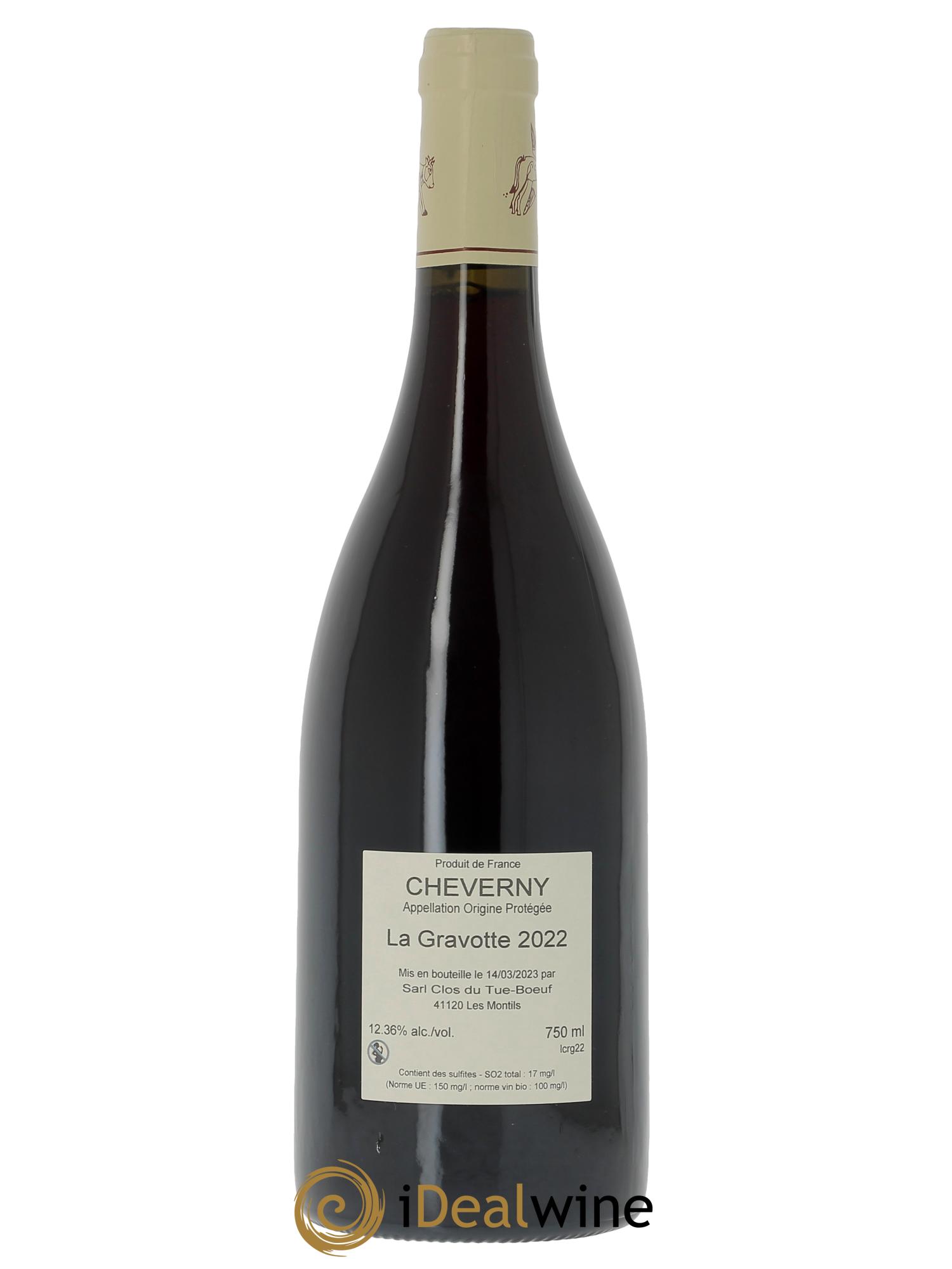 Cheverny La Gravotte Clos du Tue-Boeuf  2022 - Lotto di 1 bottiglia - 1