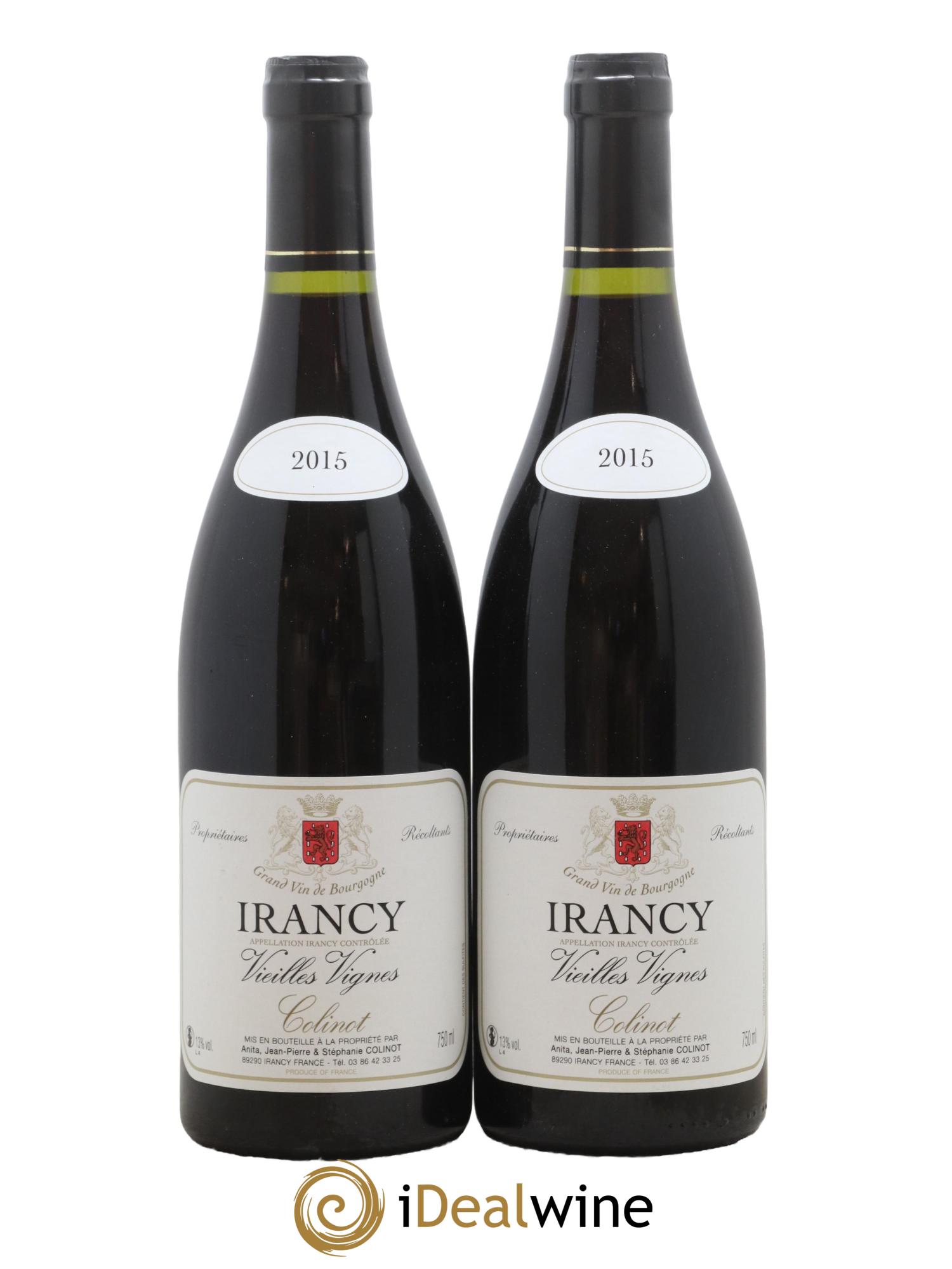 Irancy Vieilles Vignes Colinot 2015 - Lot de 2 bouteilles - 0