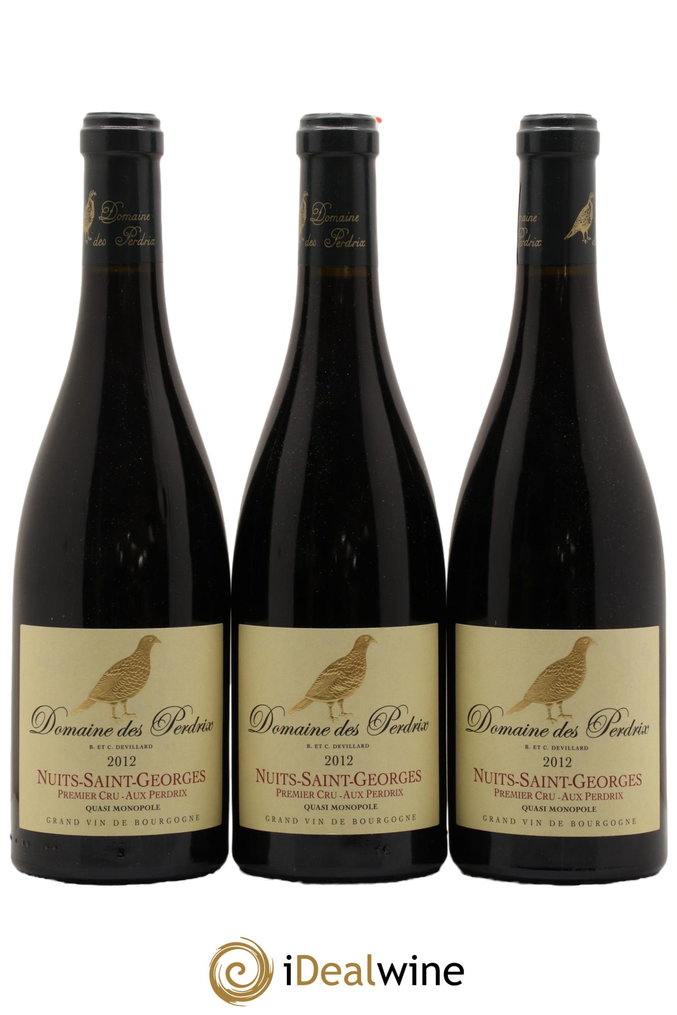 Nuits-Saint-Georges 1er Cru Aux Perdrix Perdrix (Domaine des) 2012 - Lot de 3 bouteilles - 0