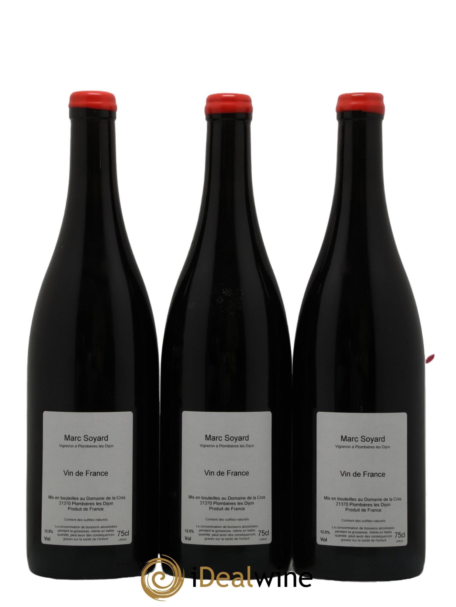 Vin de France H N Marc Soyard 2018 - Lot de 3 bouteilles - 1