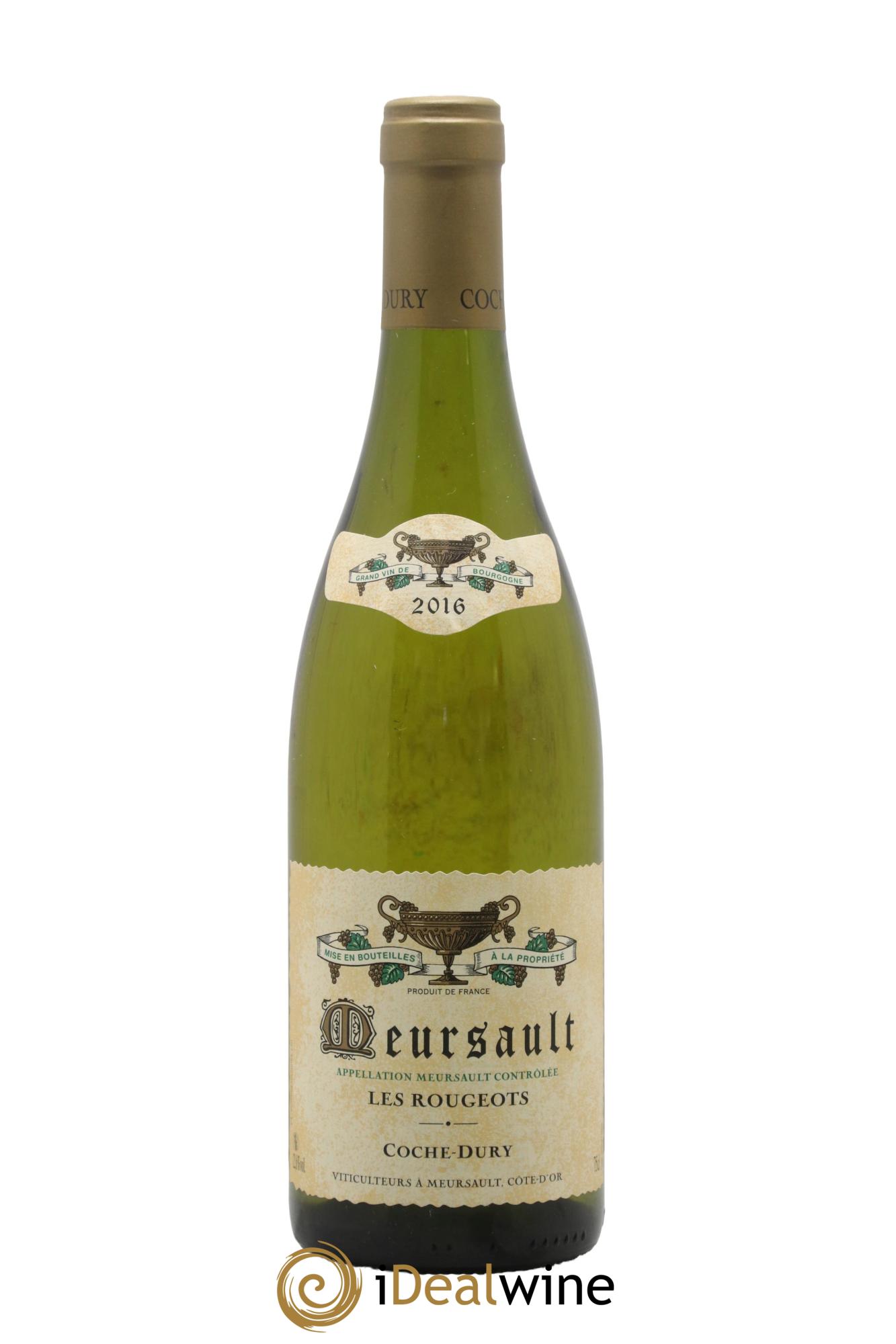 Meursault Les Rougeots Coche Dury (Domaine) 2016 - Posten von 1 Flasche - 0