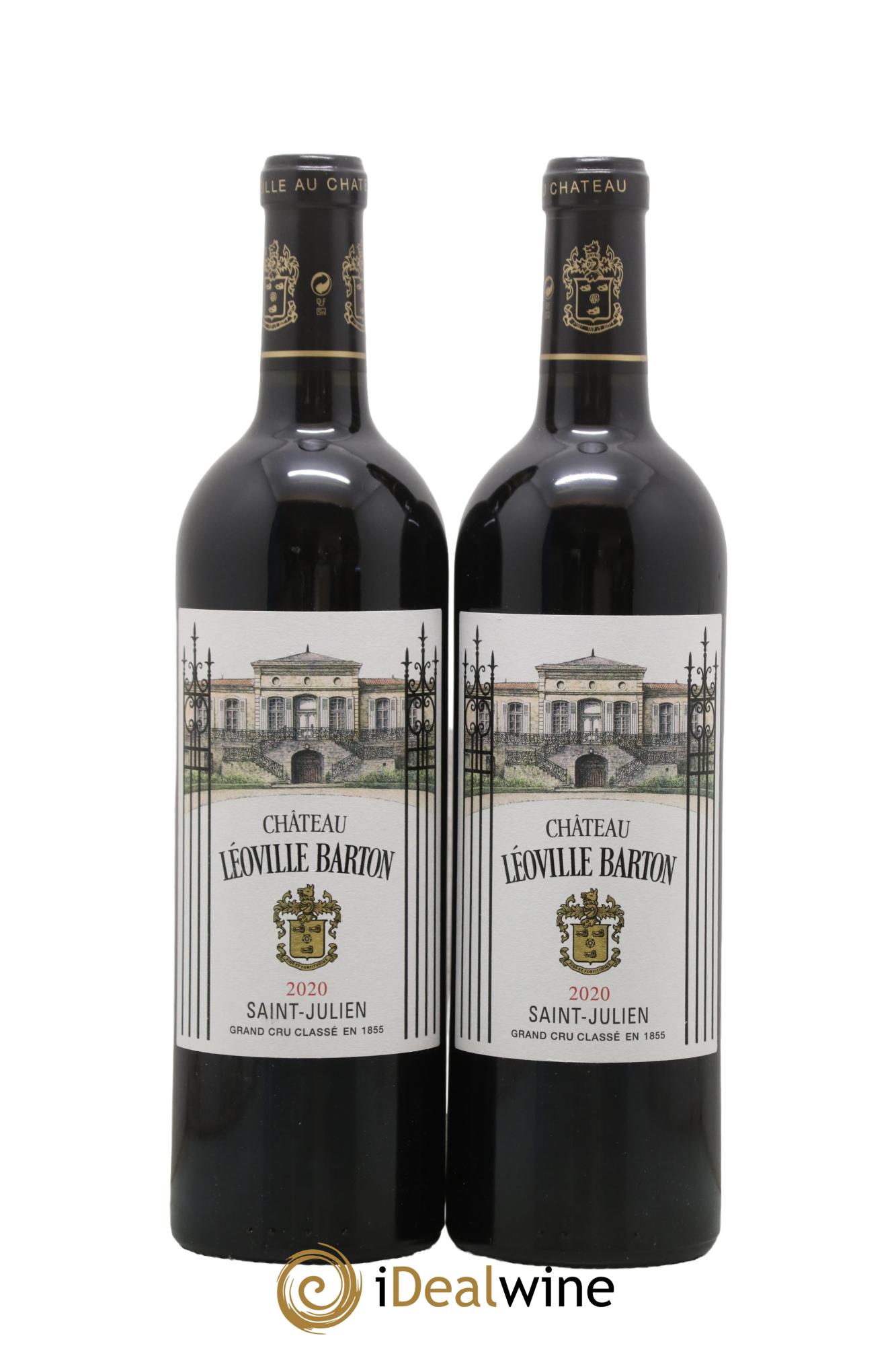 Château Léoville Barton 2ème Grand Cru Classé 2020 - Lotto di 2 bottiglie - 0