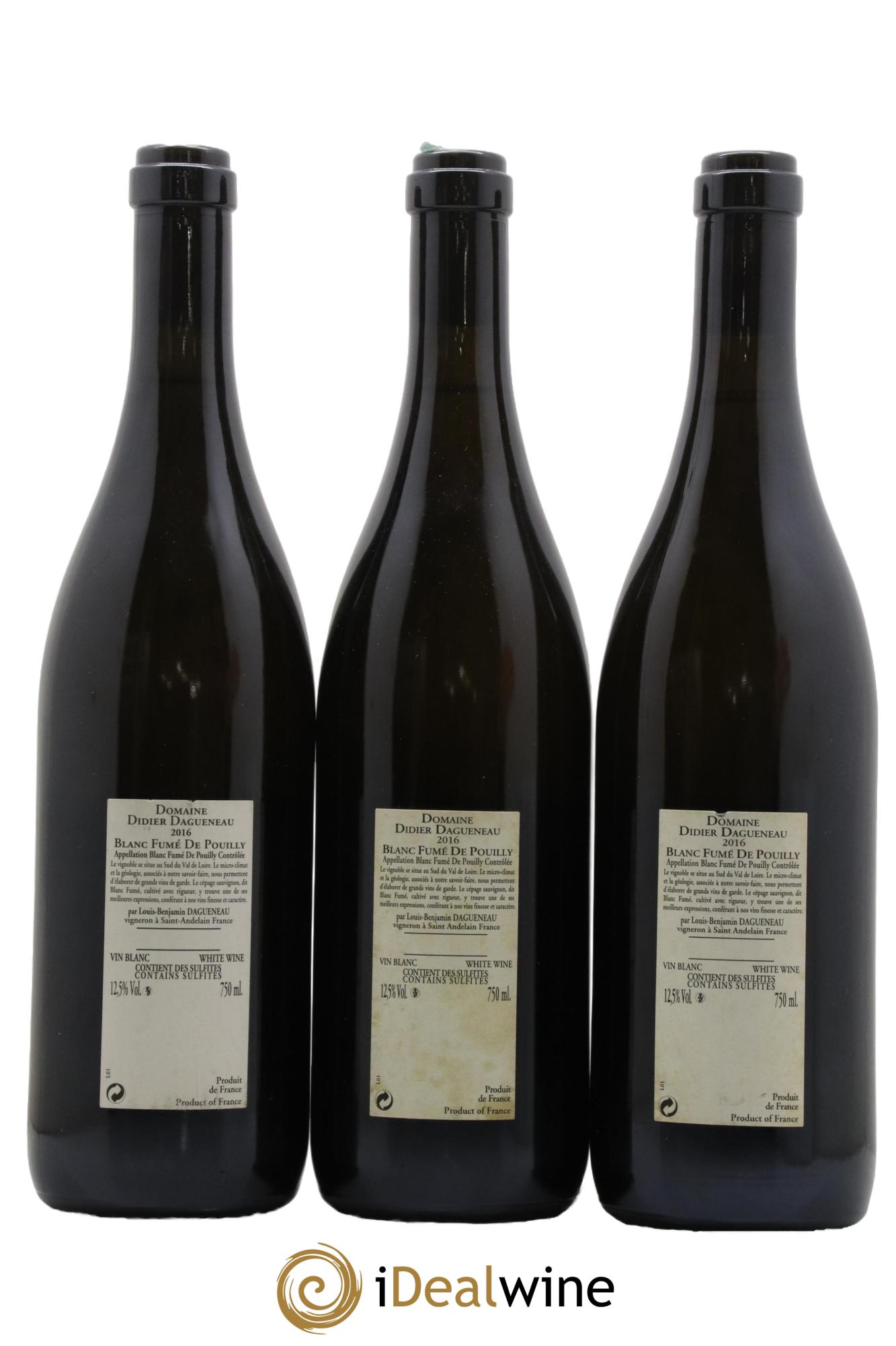 Pouilly-Fumé Buisson Renard Dagueneau (Domaine Didier - Louis-Benjamin) 2016 - Lot de 3 bouteilles - 1