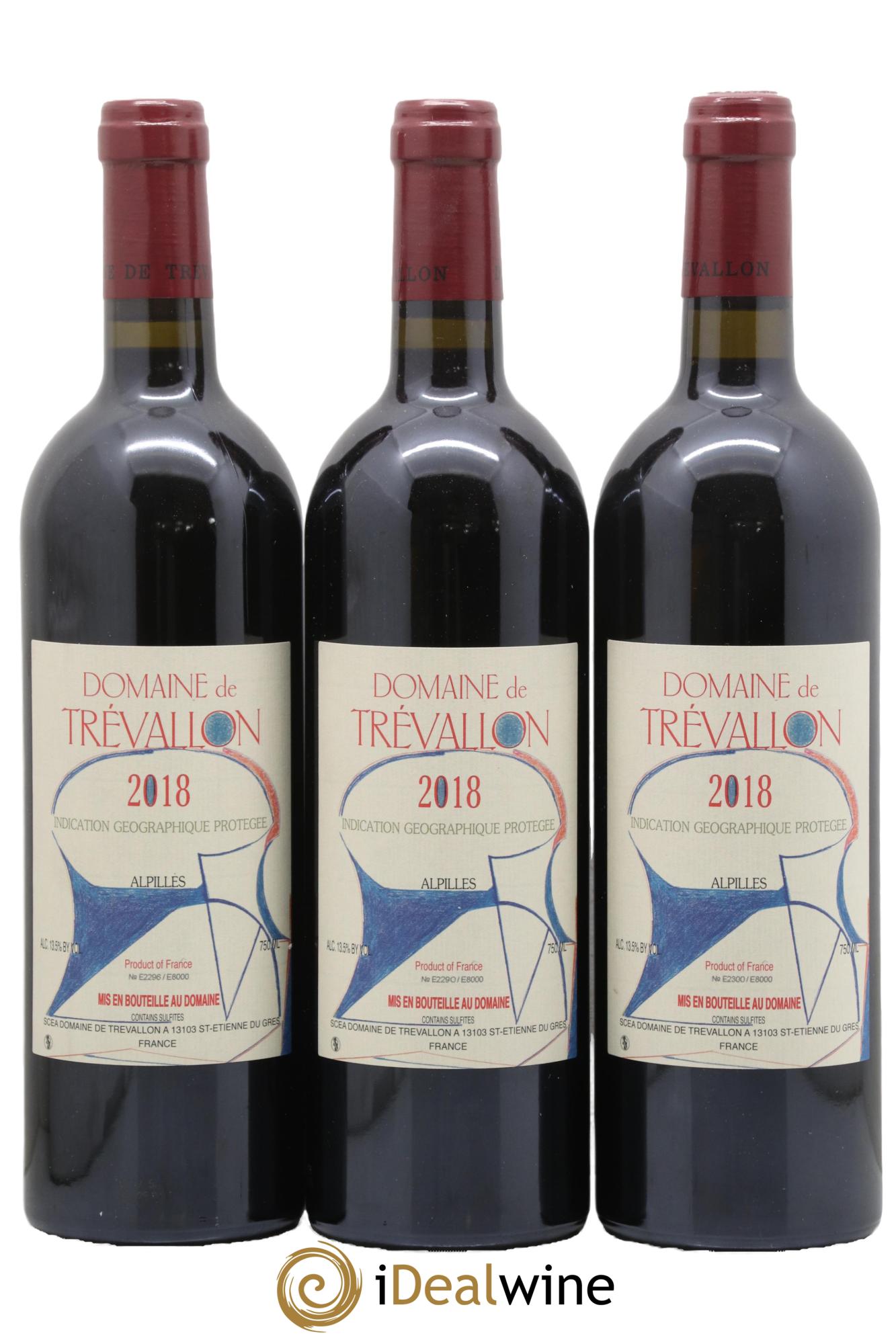 Alpilles Trévallon (Domaine de) Eloi Dürrbach 2018 - Lot de 3 bouteilles - 0