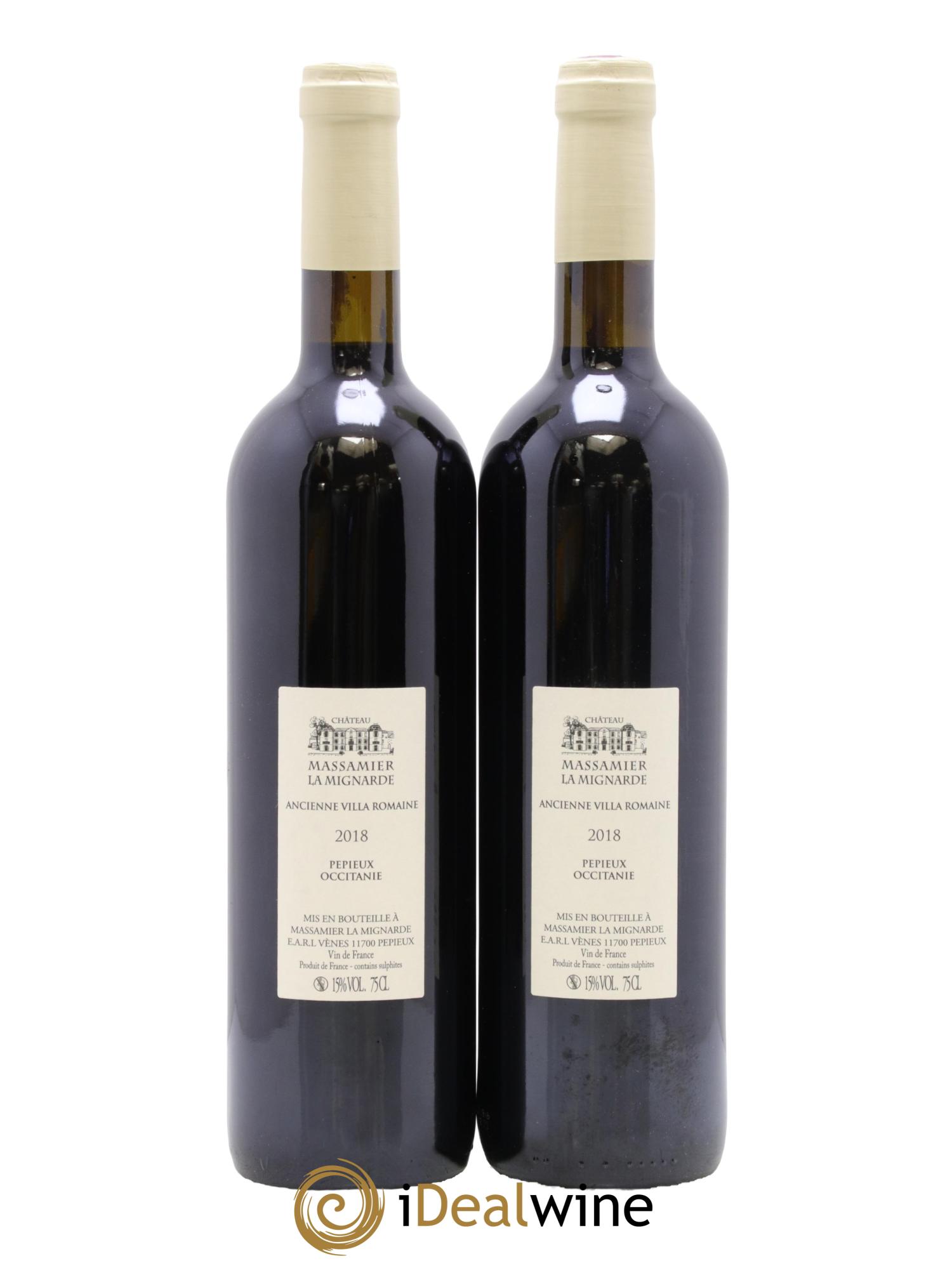 Vin de France Massamier La Mignarde Garouilhas 2018 - Lot de 2 bouteilles - 1