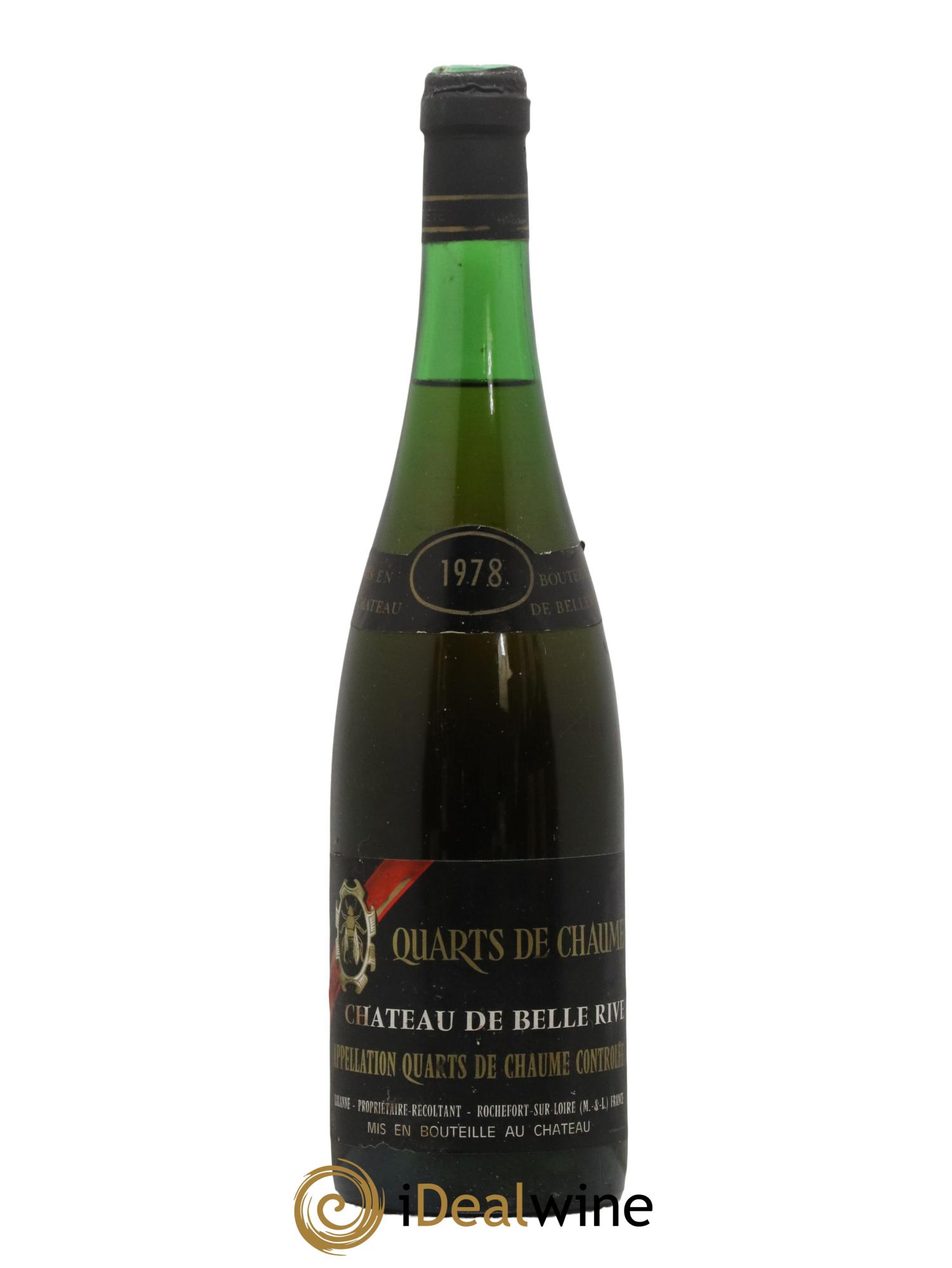 Quarts de Chaume Château de Belle Rive 1978 - Posten von 1 Flasche - 0