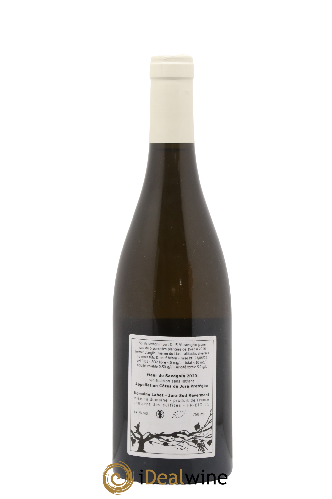 Côtes du Jura Fleur de Savagnin Romain - Julien  - Charline Labet 2020 - Lot of 1 bottle - 1