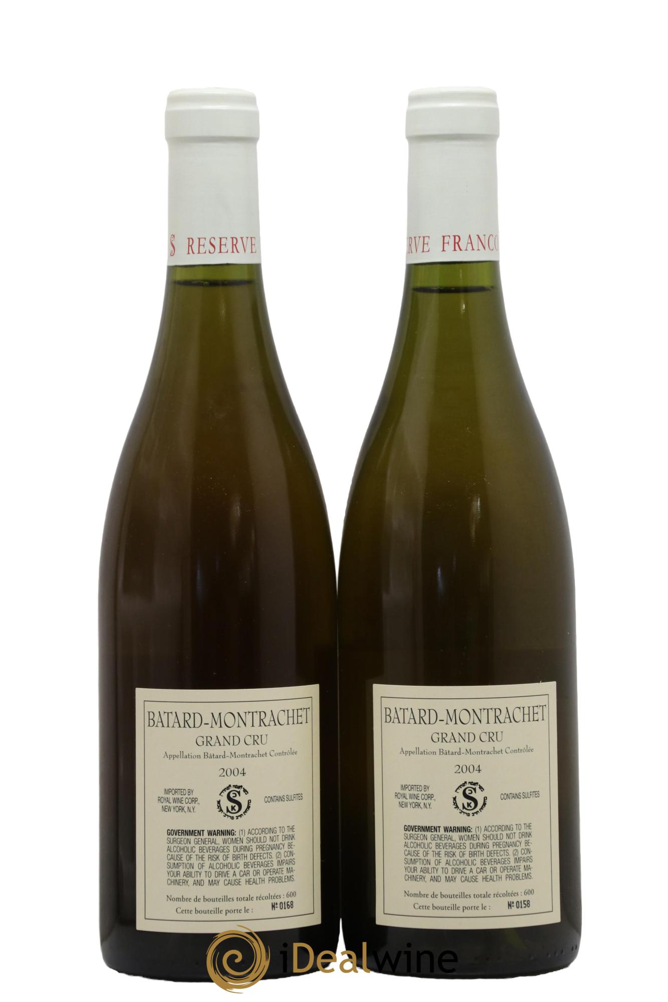 Bâtard-Montrachet Grand Cru Réserve François Labet Henri Darnat 2004 - Posten von 2 Flaschen - 1