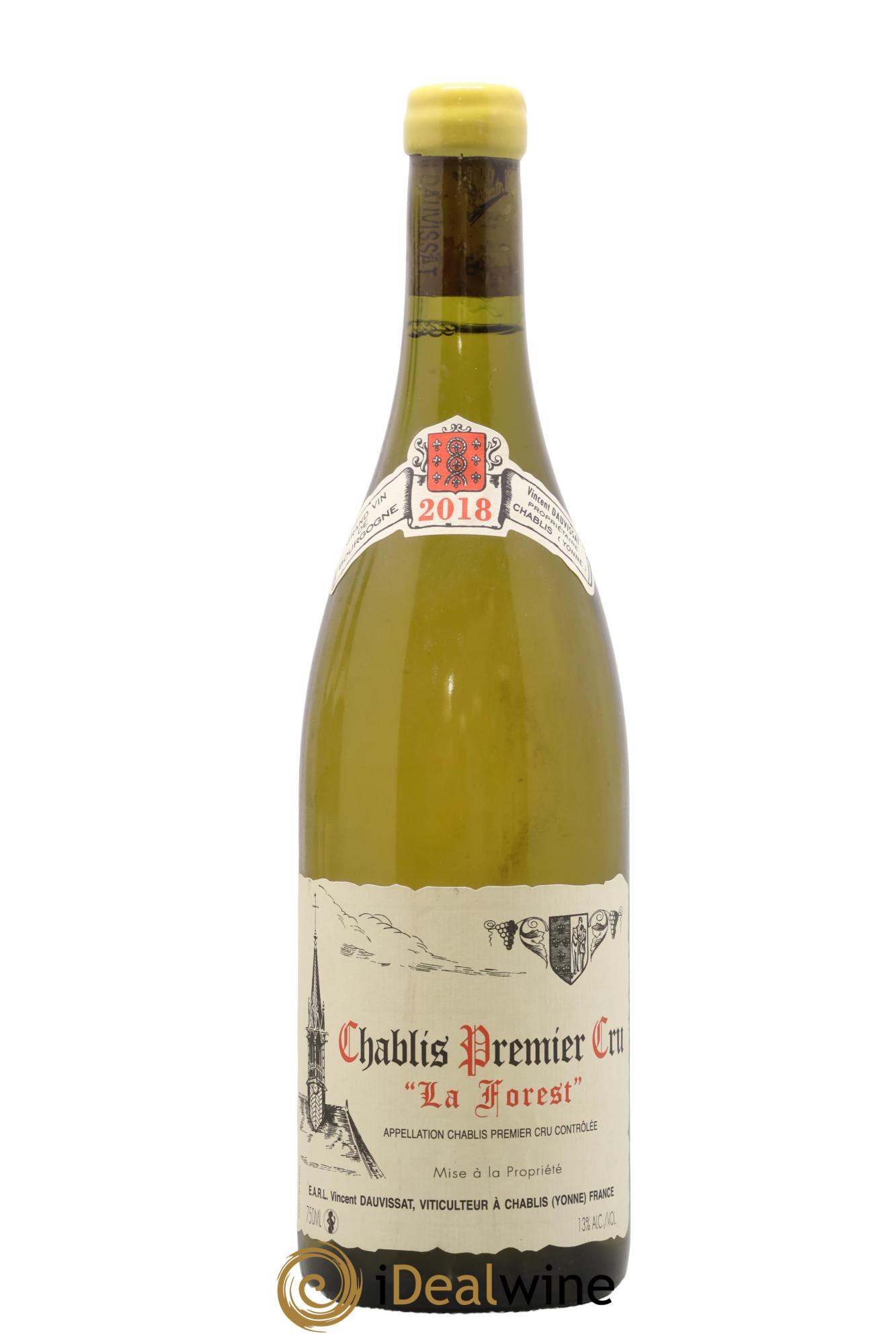Chablis 1er Cru La Forest Vincent Dauvissat (Domaine) 2018 - Lot of 1 bottle - 0