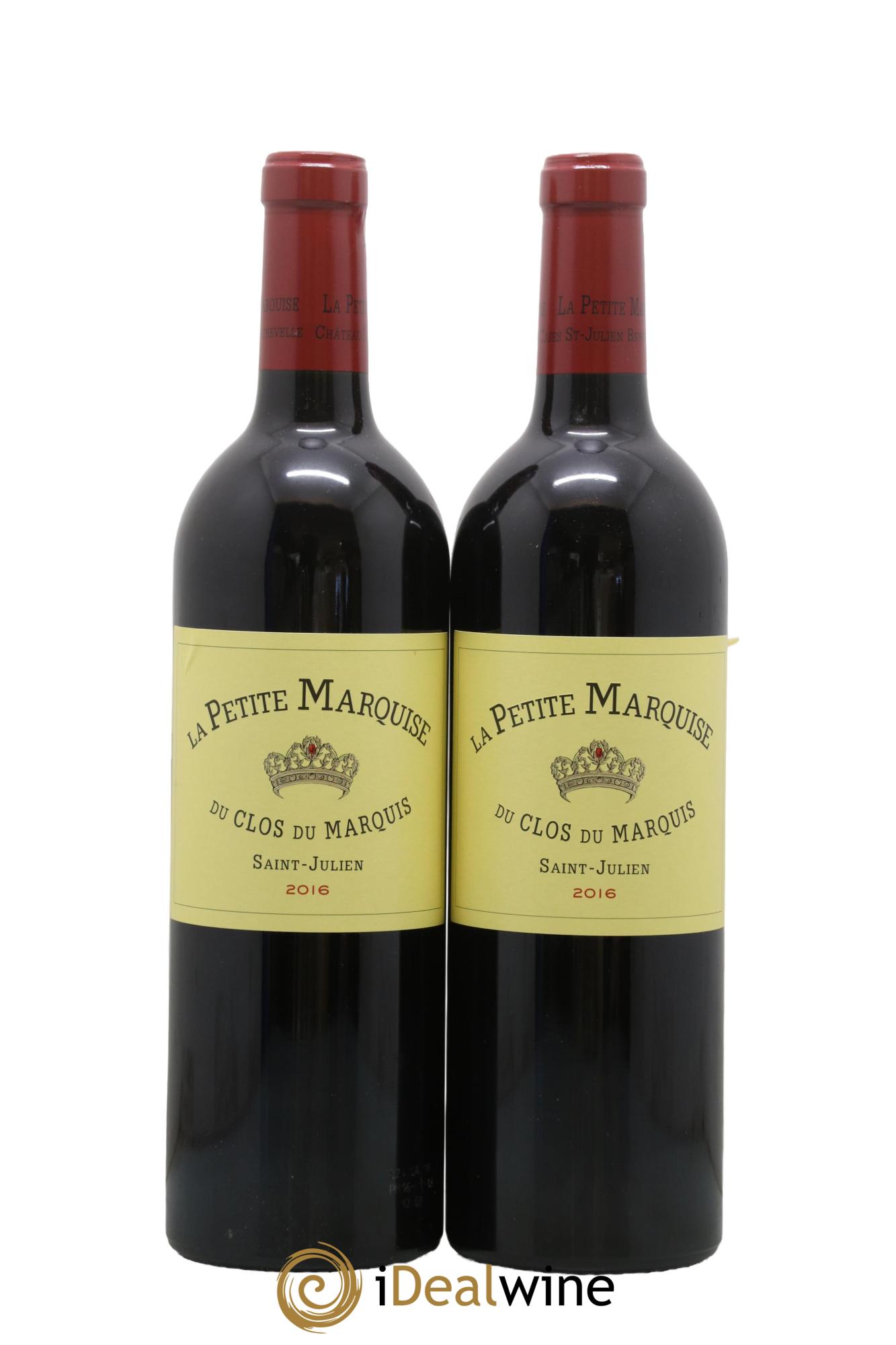 La Petite Marquise Second Vin 2016 - Lot of 2 bottles - 0
