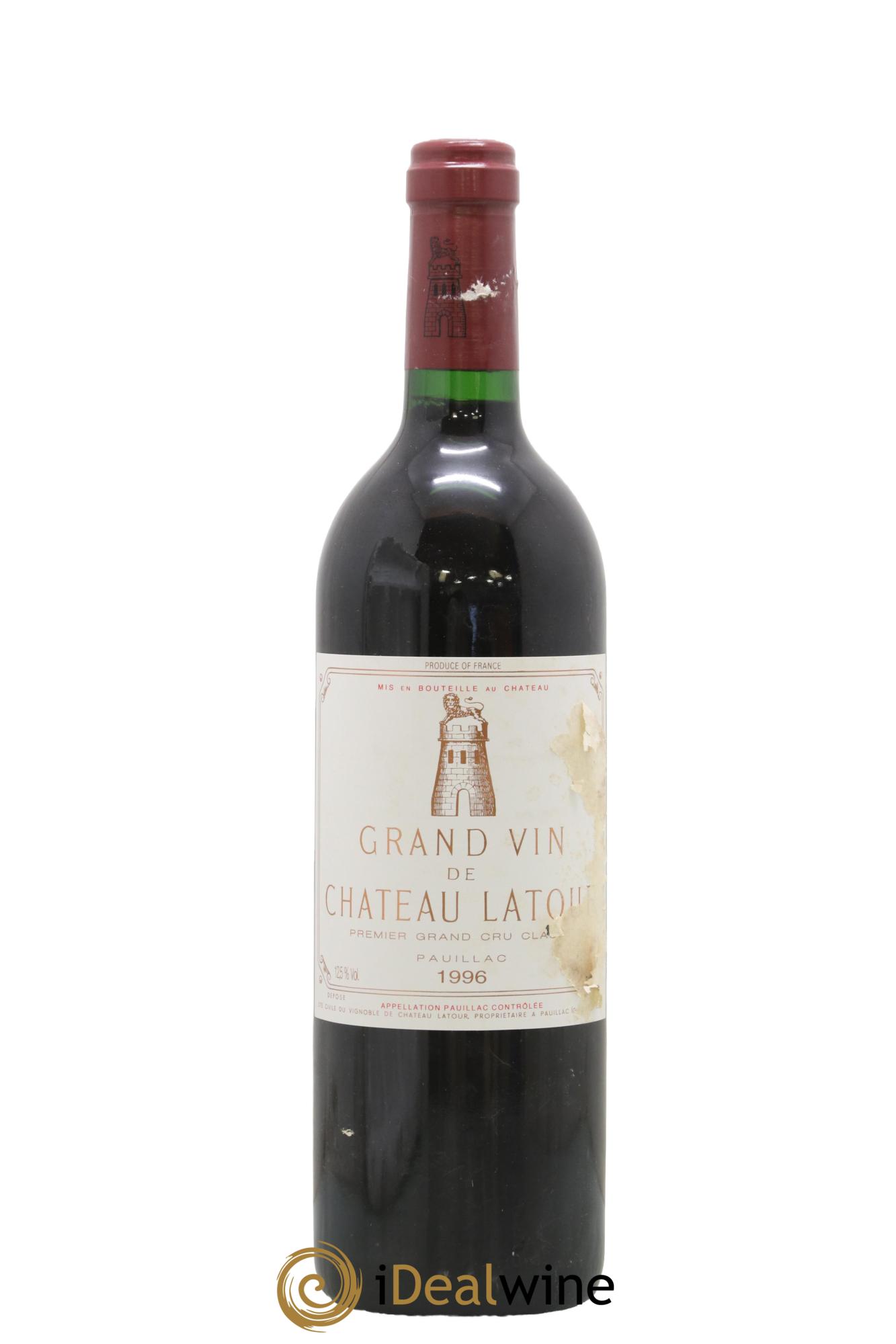 Château Latour 1er Grand Cru Classé 1996 - Lot de 1 bouteille - 0