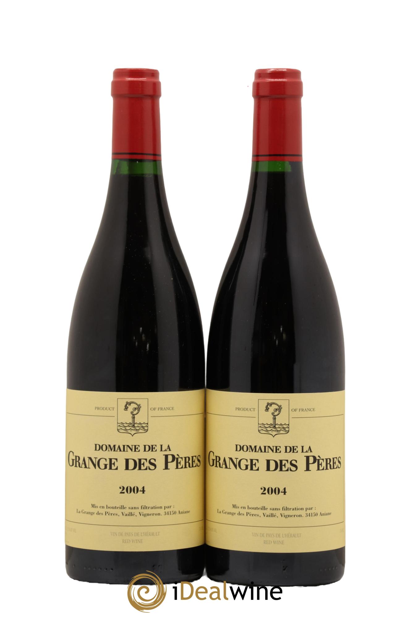 Pays d'Hérault Grange des Pères Laurent Vaillé 2004 - Lot de 2 bouteilles - 0