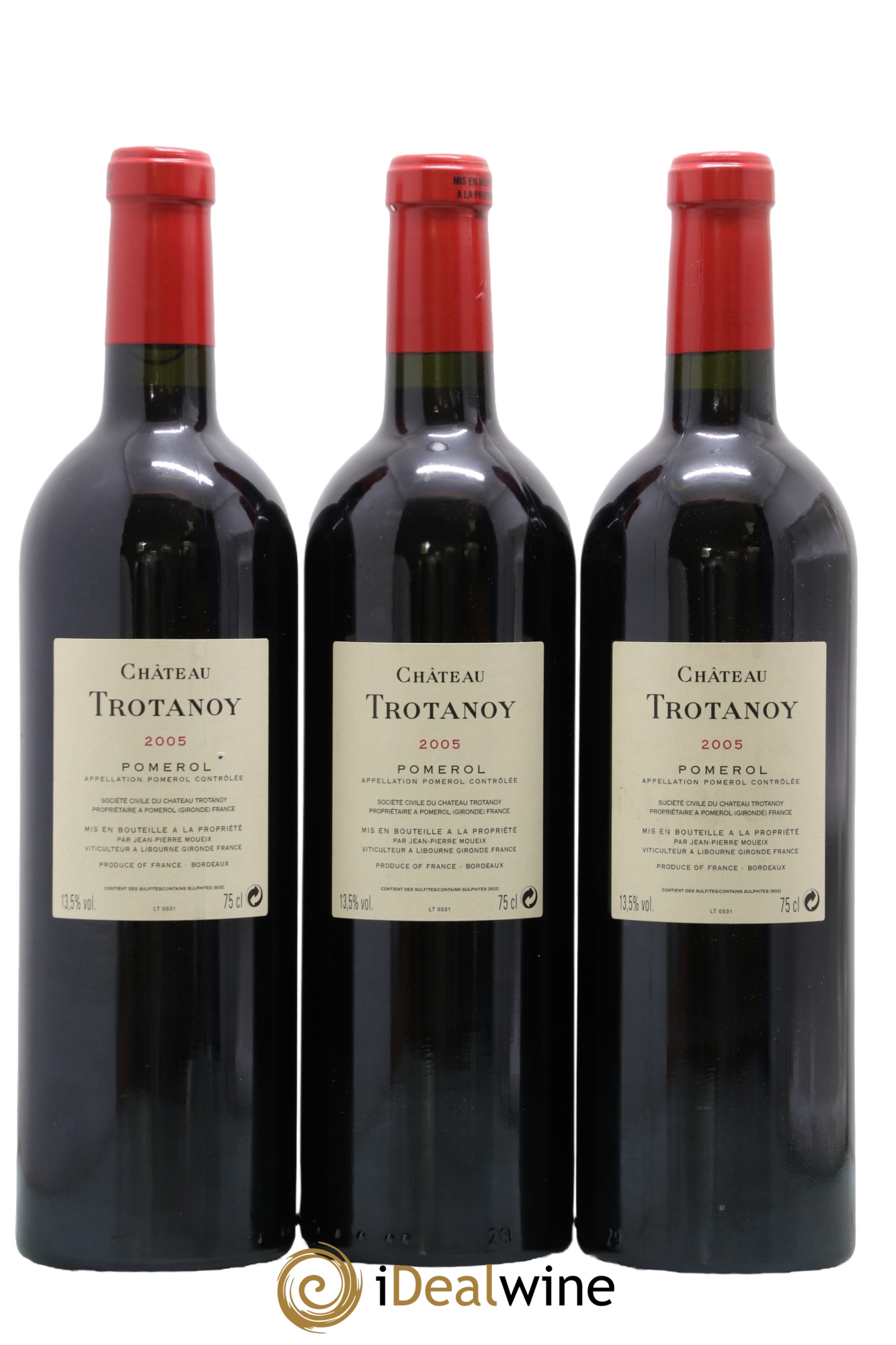 Château Trotanoy 2005 - Lot de 3 bouteilles - 1
