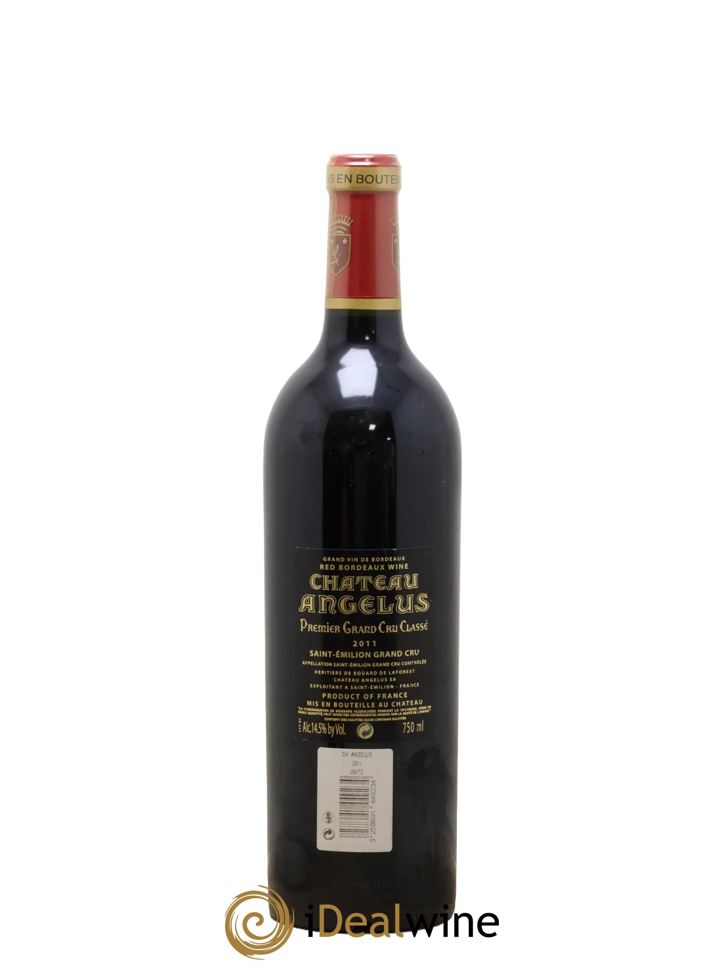 Château Angélus 1er Grand Cru Classé A 2011 - Lot of 1 bottle - 1