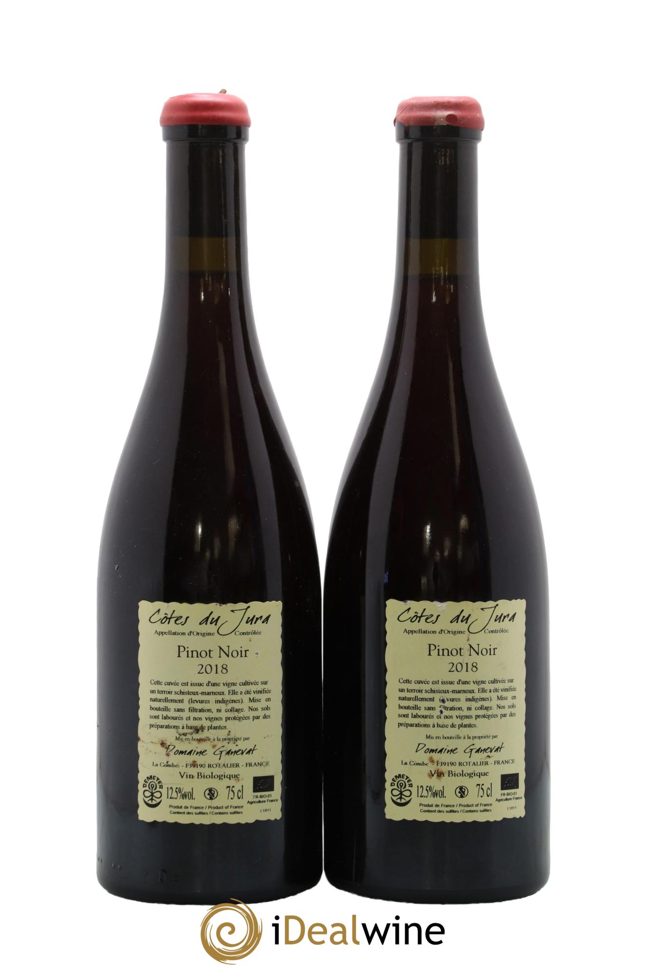 Côtes du Jura Pinot Noir En Billat Jean-François Ganevat (Domaine) 2018 - Lotto di 2 bottiglie - 1