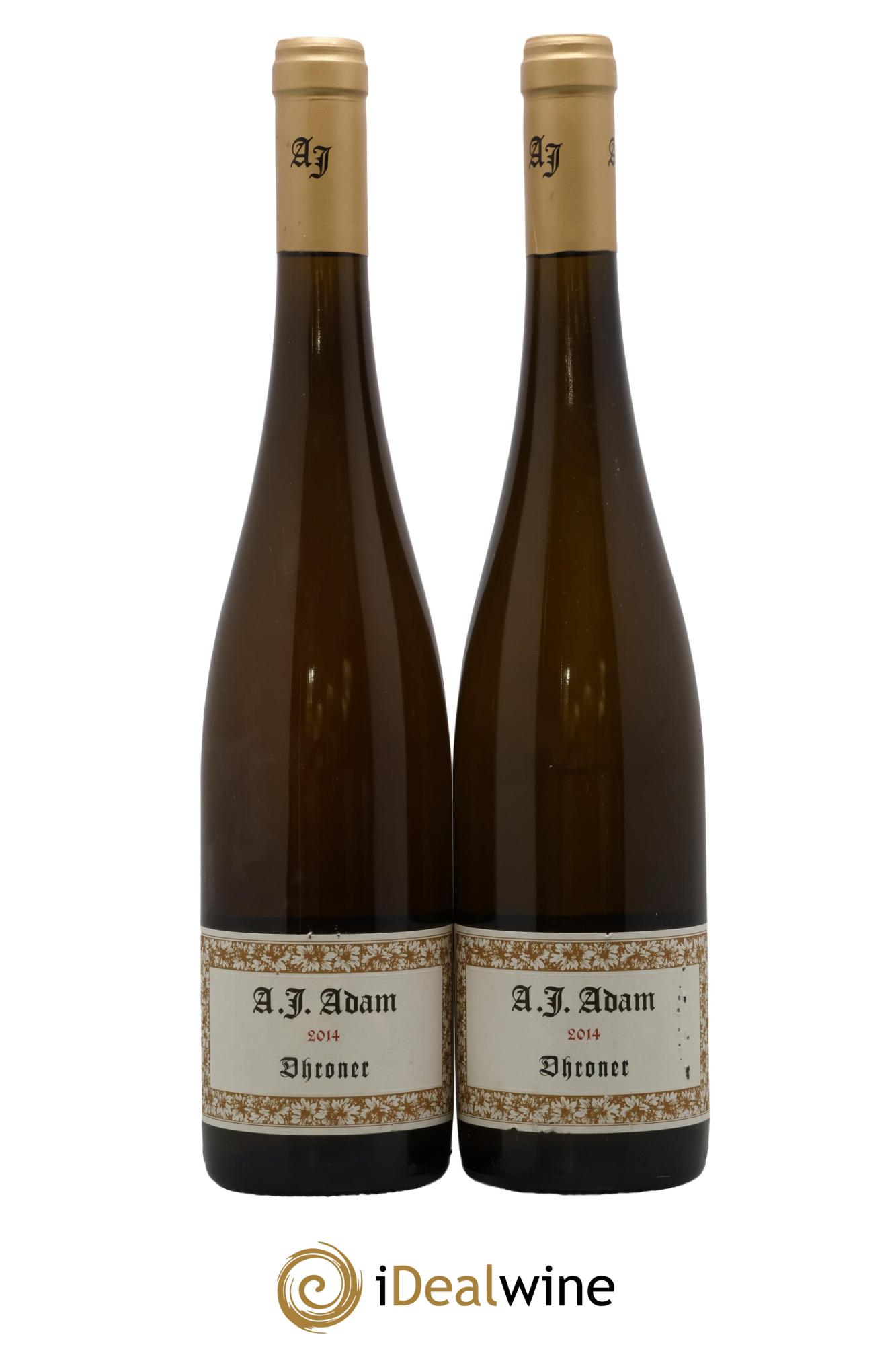 Allemagne Dhroner Trocken Weingut A.J. Adam 2014 - Lot of 2 bottles - 0