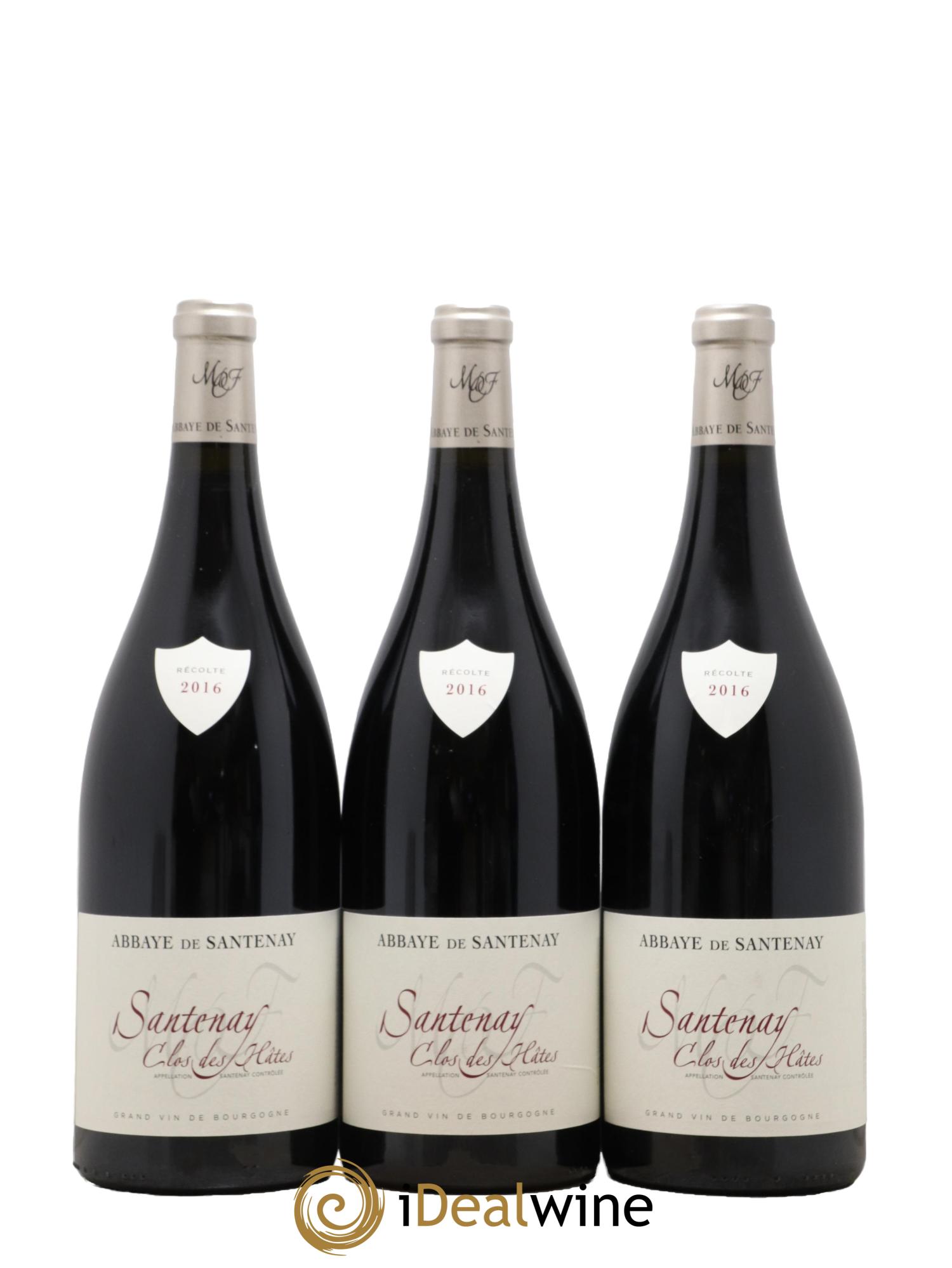 Santenay Clos des Hâtes Abbaye de Santenay 2016 - Lot de 3 magnums - 0