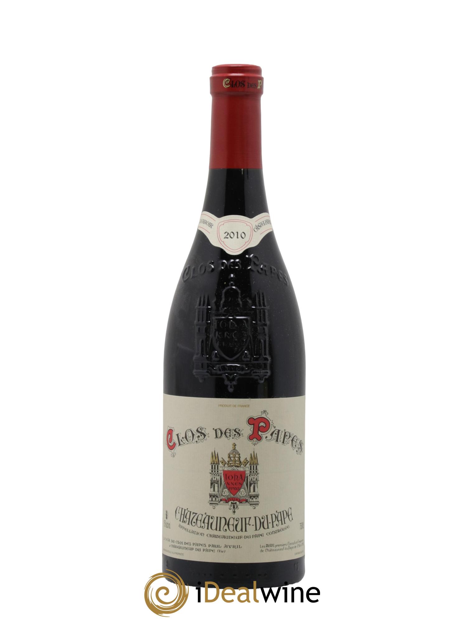 Châteauneuf-du-Pape Clos des Papes - Paul Avril 2010 - Lot de 1 bouteille - 0