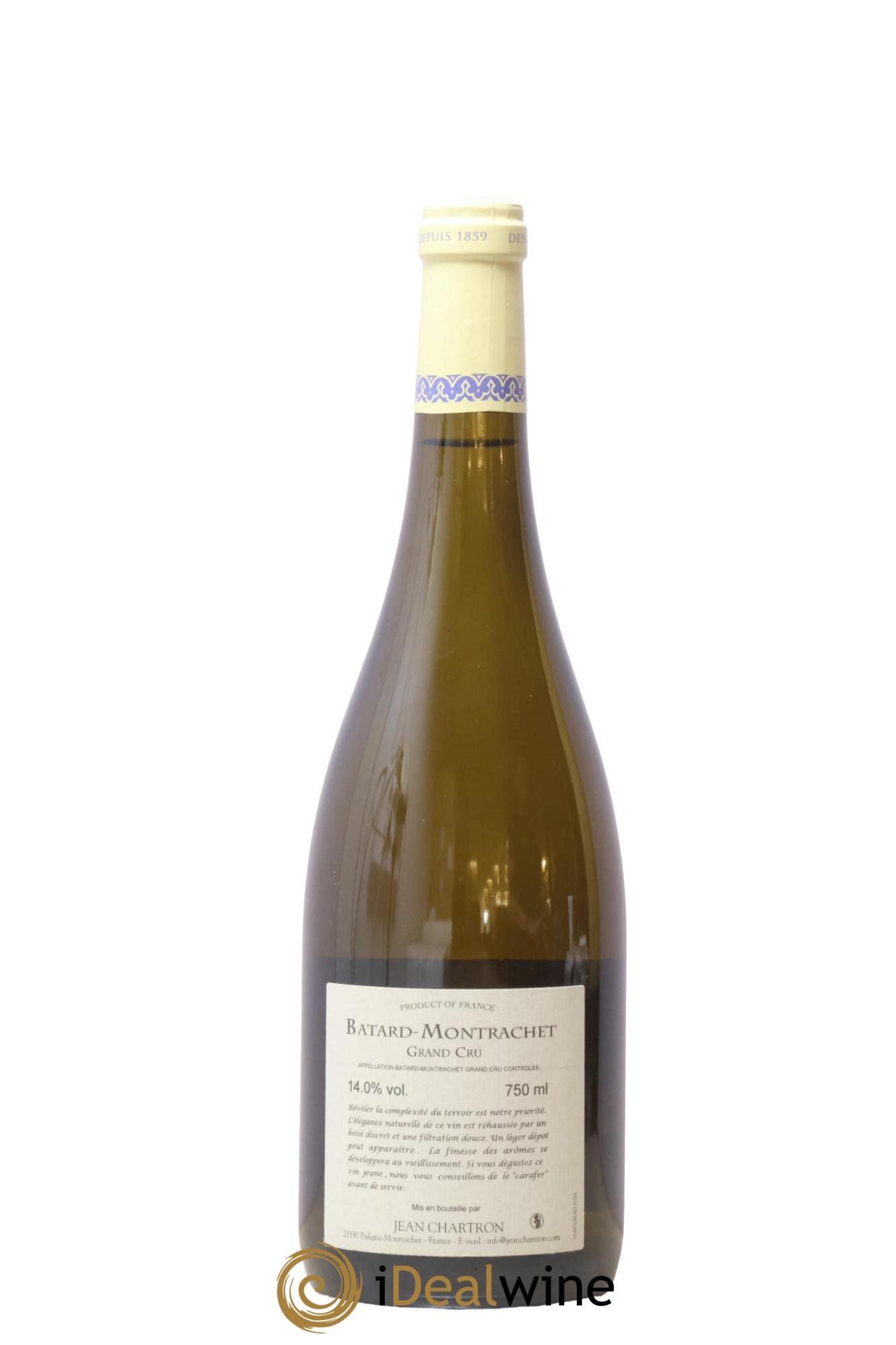 Bâtard-Montrachet Grand Cru Jean Chartron (Domaine) 2017 - Lot de 1 bouteille - 1