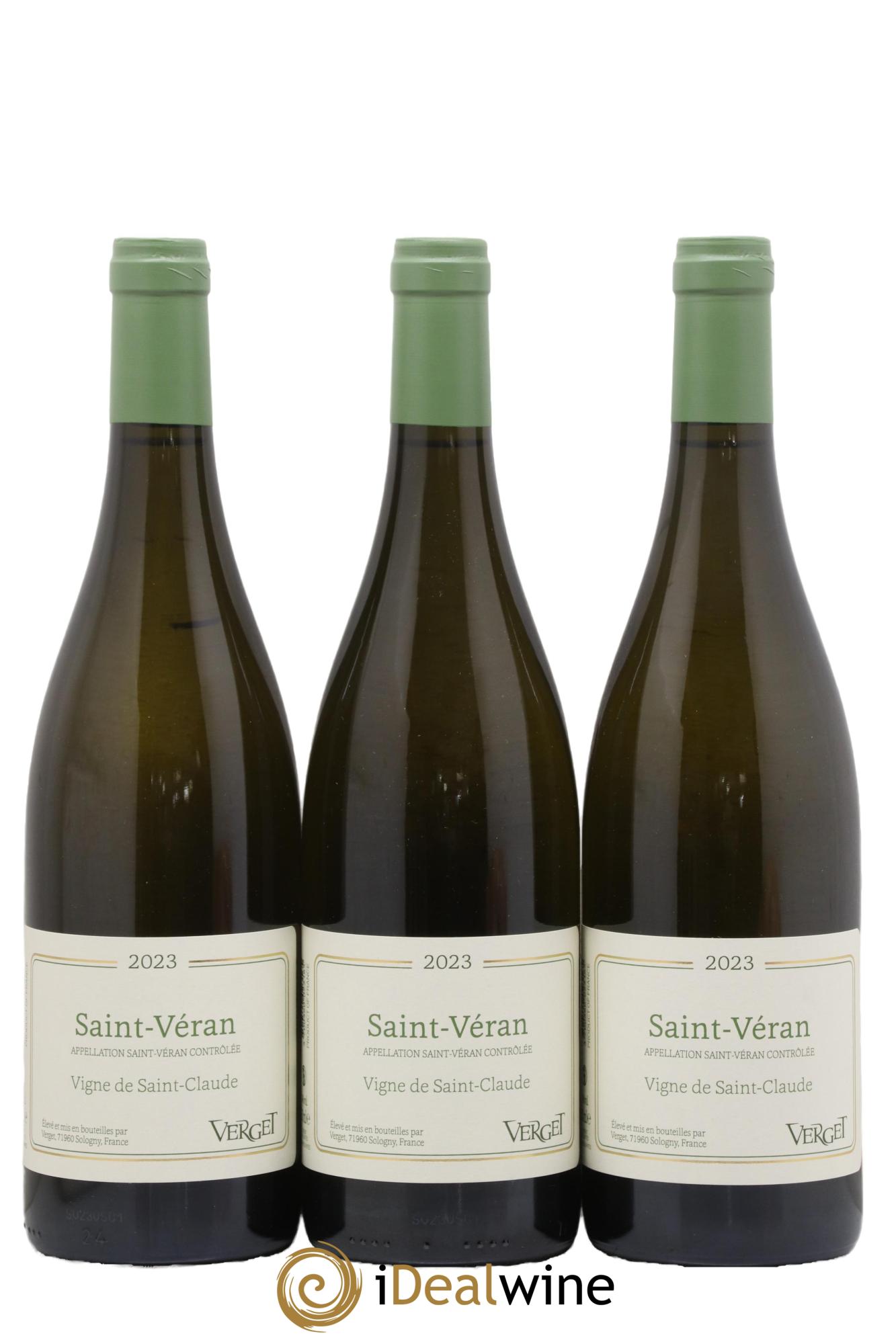 Saint-Véran Vigne de Saint-Claude Verget 2023 - Lot de 3 bouteilles - 0