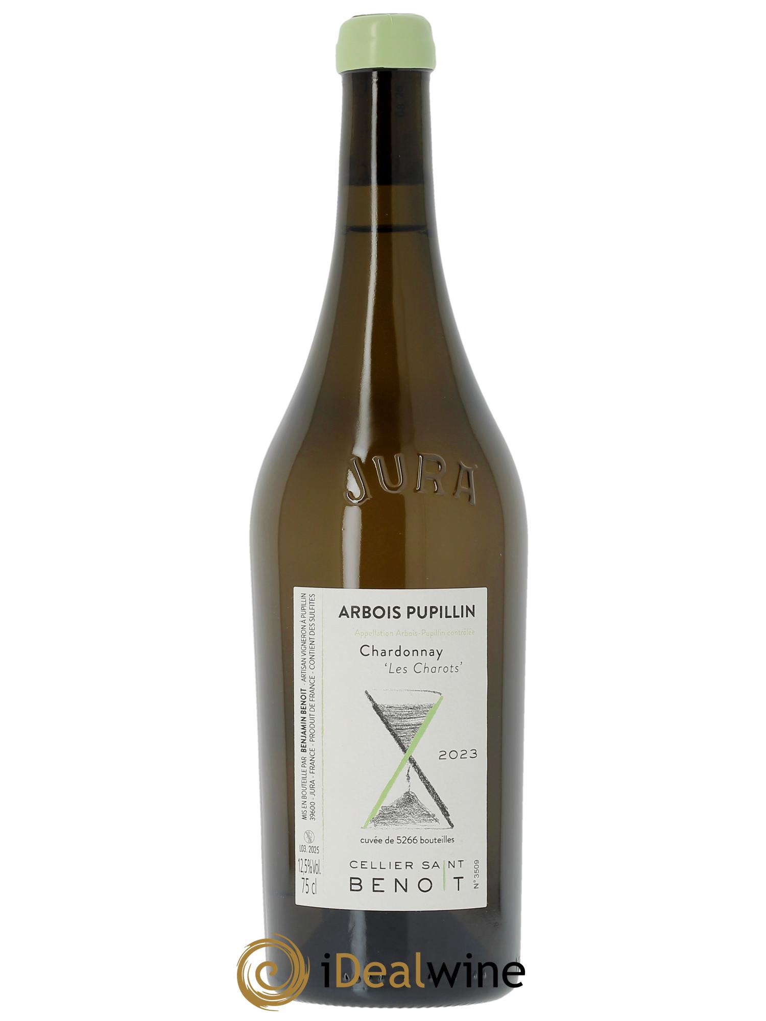 Arbois Pupillin Chardonnay Les Charots Cellier Saint Benoît 2023 - Lot de 1 bouteille - 0