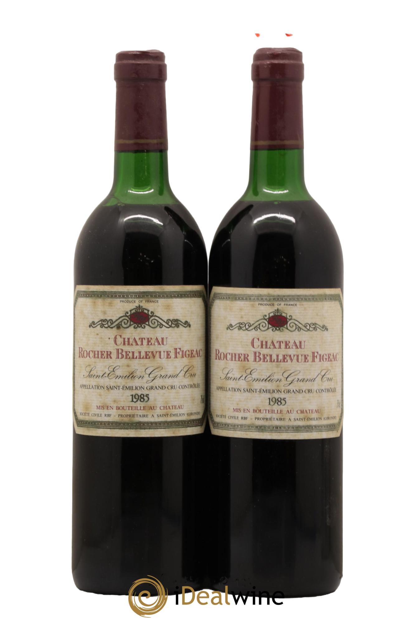 Château Rocher Bellevue Figeac 1985 - Lotto di 2 bottiglie - 0