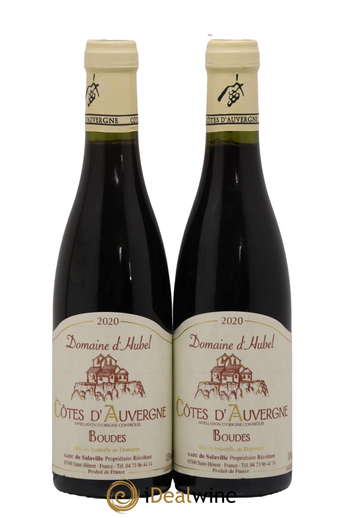 Côtes d'Auvergne Boudes Domaine d'Hubel 2020 - Lot de 2 demi bouteilles - 0