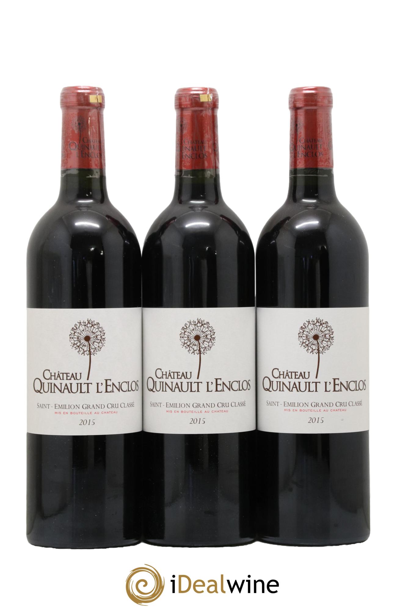 Château Quinault L'Enclos 2015 - Lot de 3 bouteilles - 0