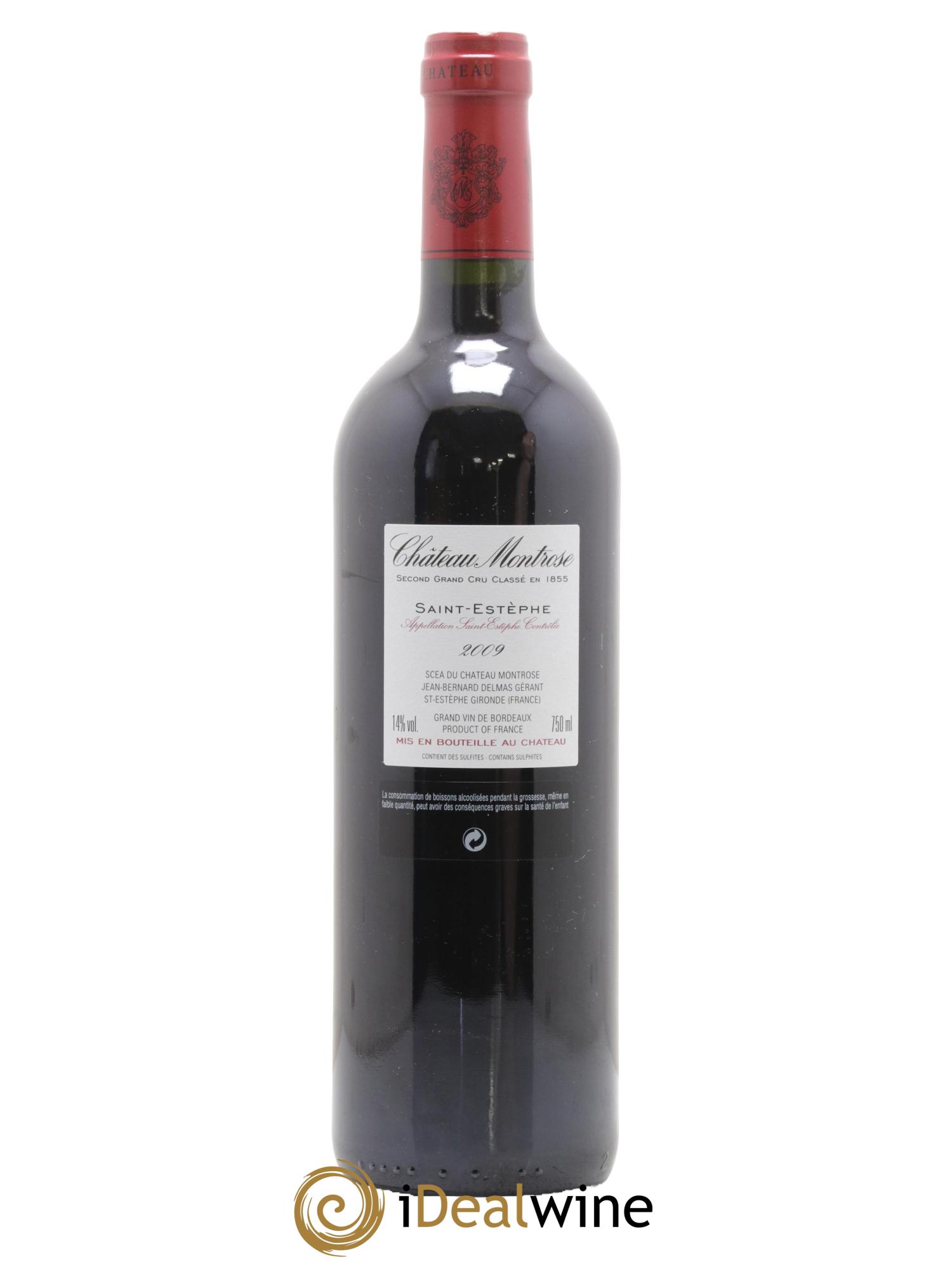 Château Montrose 2ème Grand Cru Classé 2009 - Lot de 1 bouteille - 1