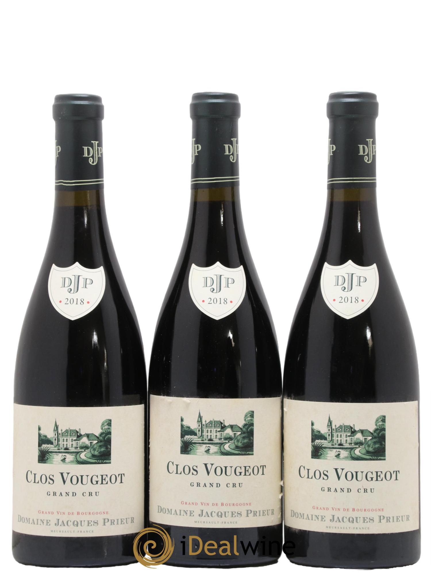 Clos de Vougeot Grand Cru Jacques Prieur (Domaine) 2018 - Lot de 3 bouteilles - 0