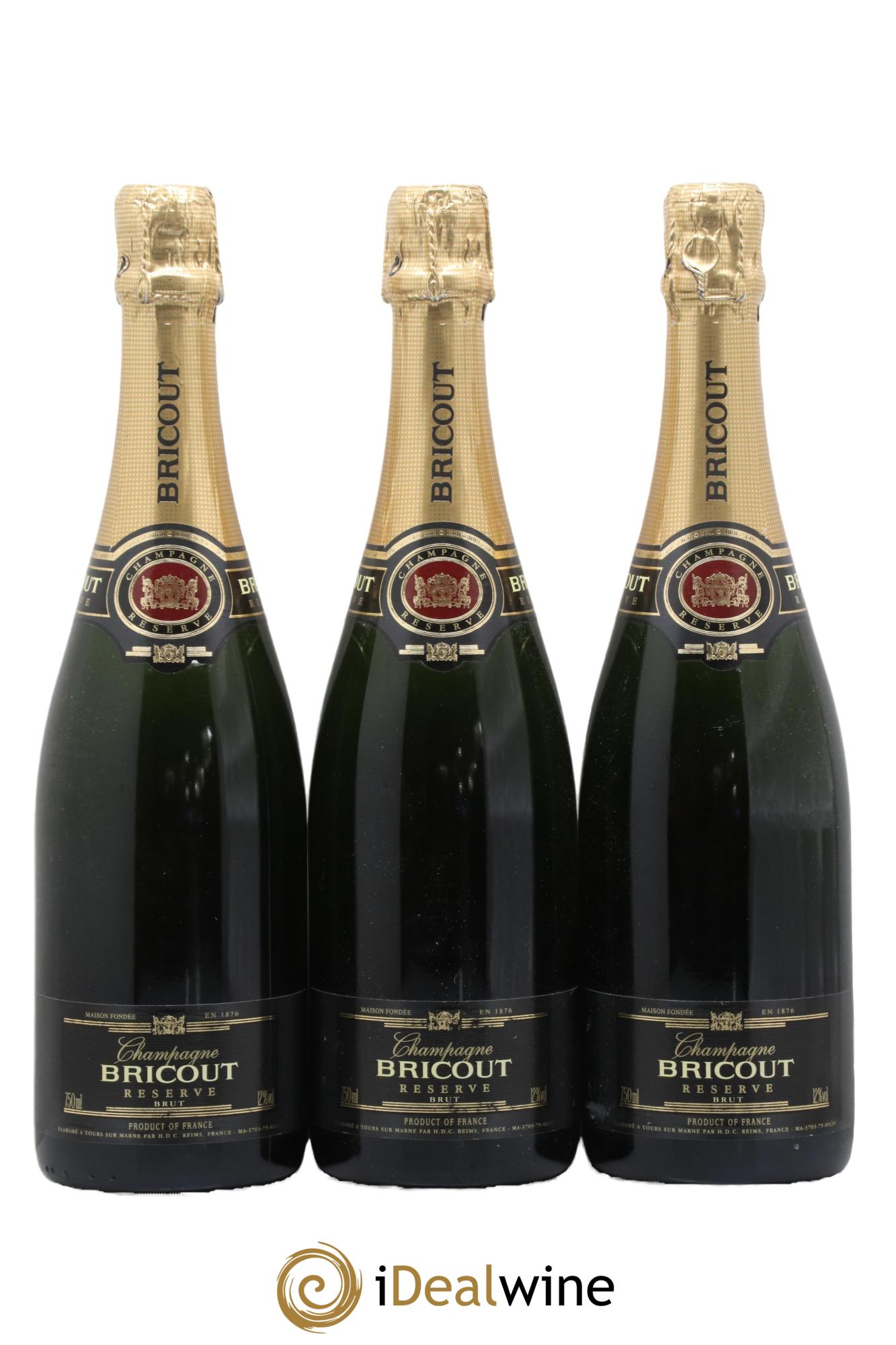 Champagne Réserve Bricout - Lot de 3 bouteilles - 0
