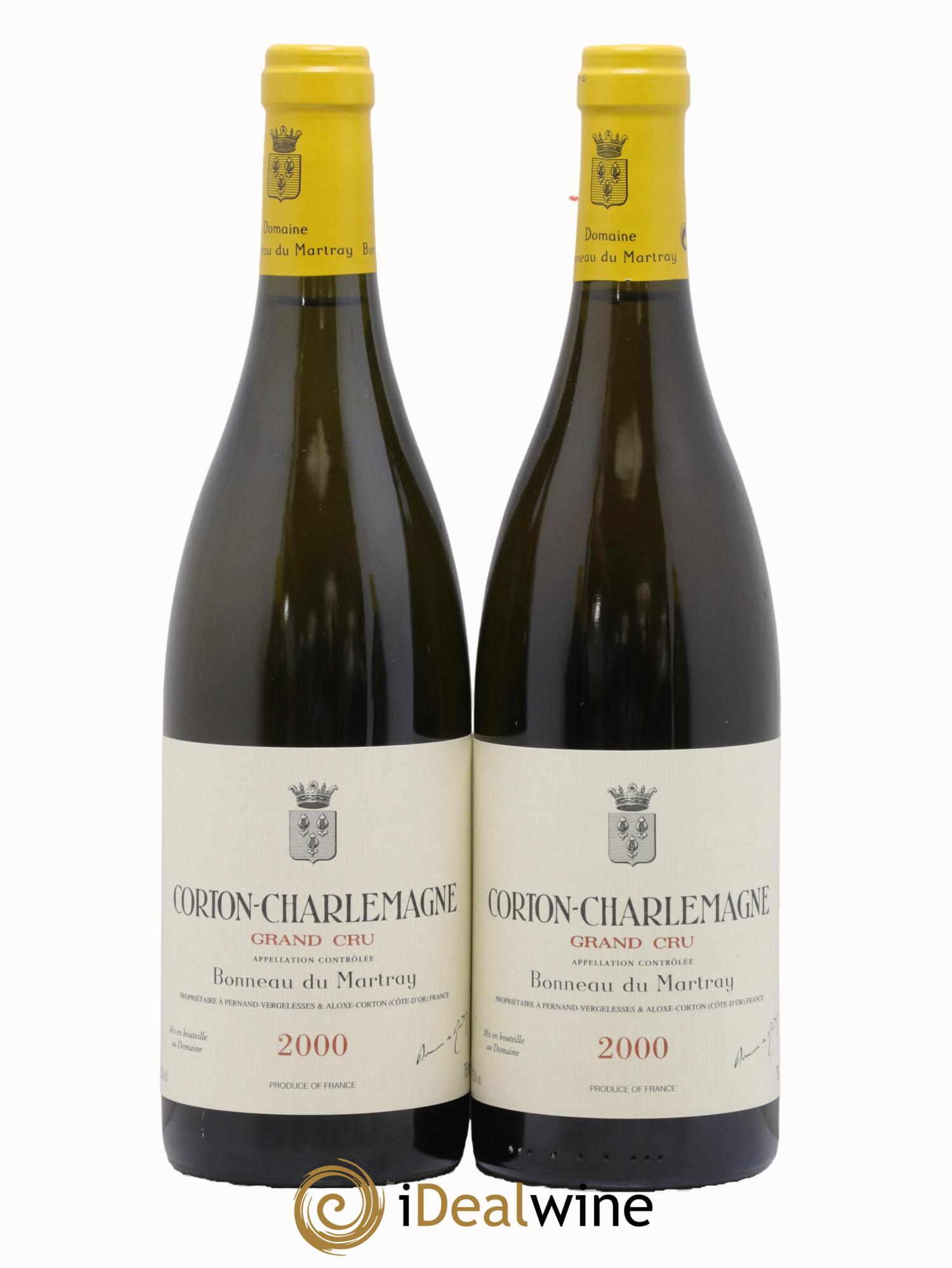 Corton-Charlemagne Grand Cru Bonneau du Martray (Domaine) 2000 - Posten von 2 Flaschen - 0